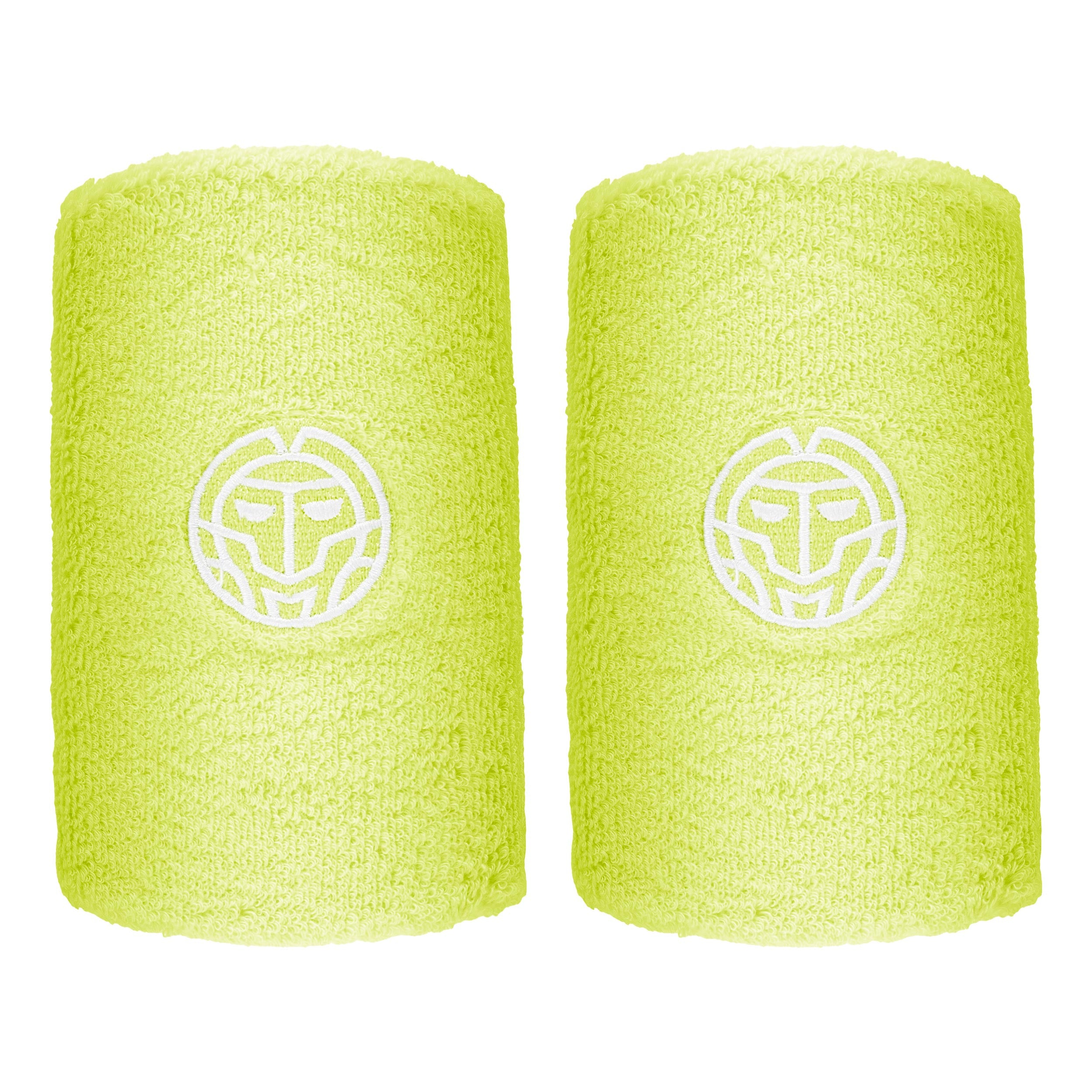 BIDI BADU Night Flash Schweißband 2er Pack Unisex - neongelb, weiß