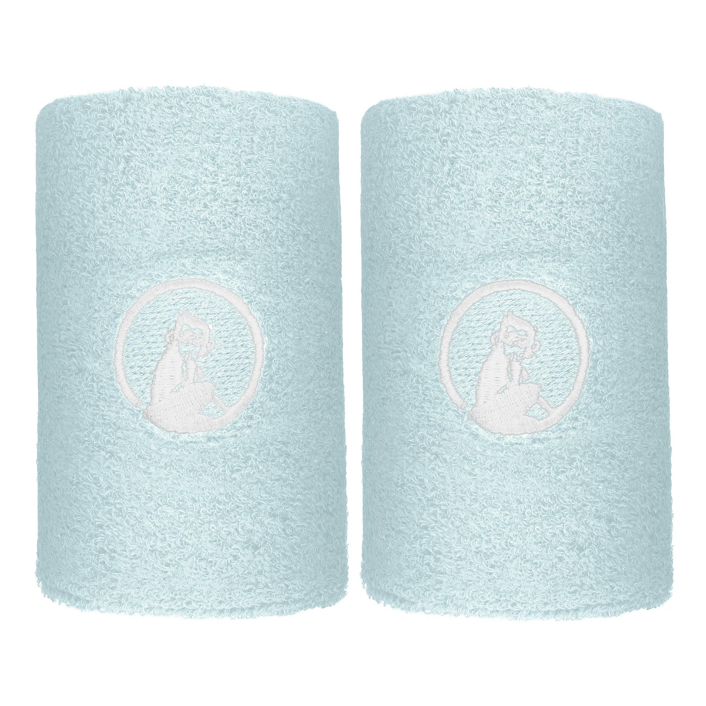 Quiet Please Memories Faded Memories Schweißband 2er Pack Unisex - hellblau, weiß