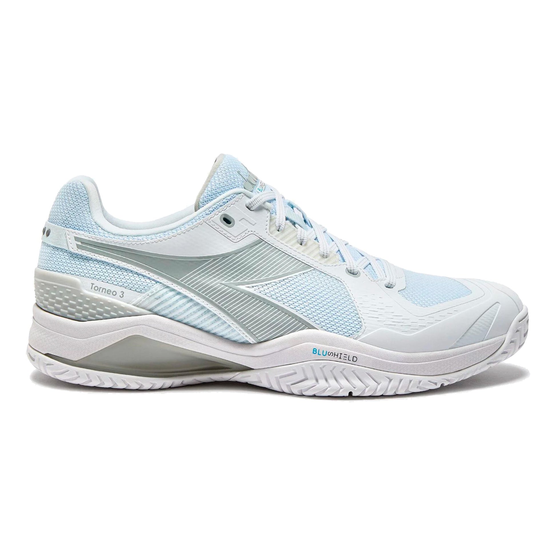 Diadora Blushield Torneo 3 Allcourtschuh Herren-weiß, silber