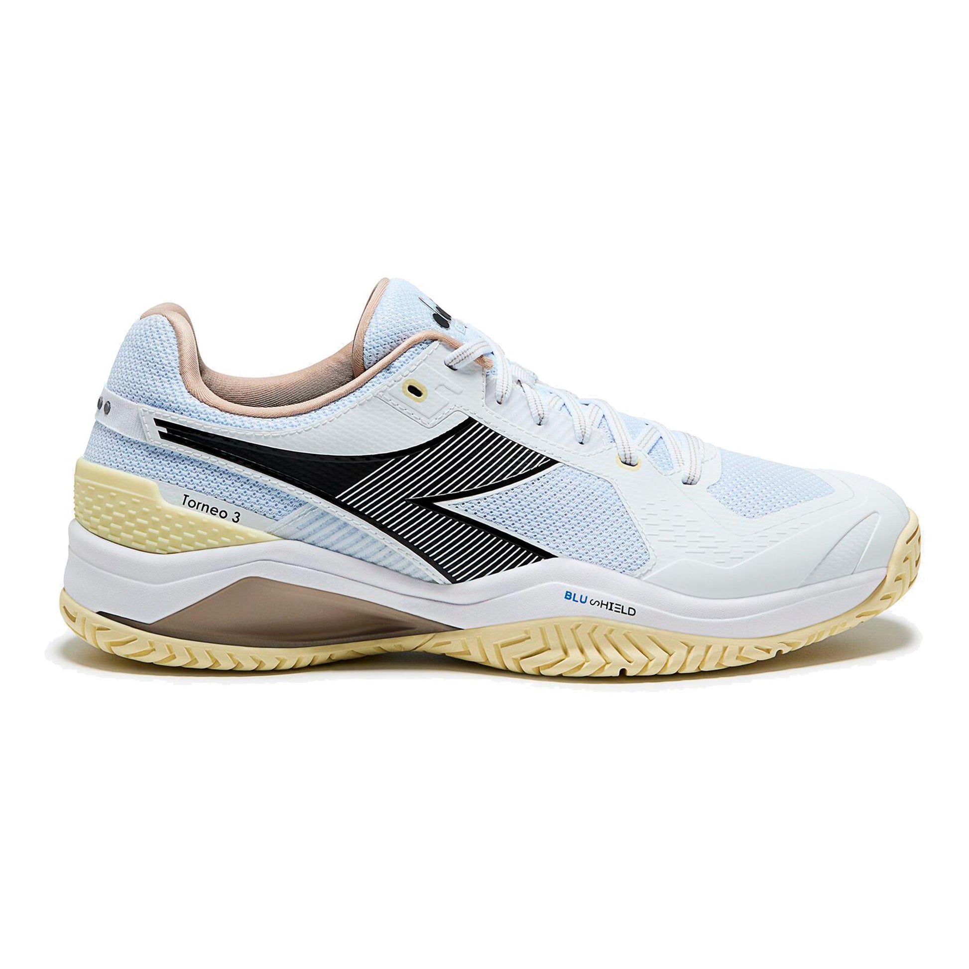 Diadora Blushield Torneo 3 Allcourtschuh Herren - weiß, schwarz