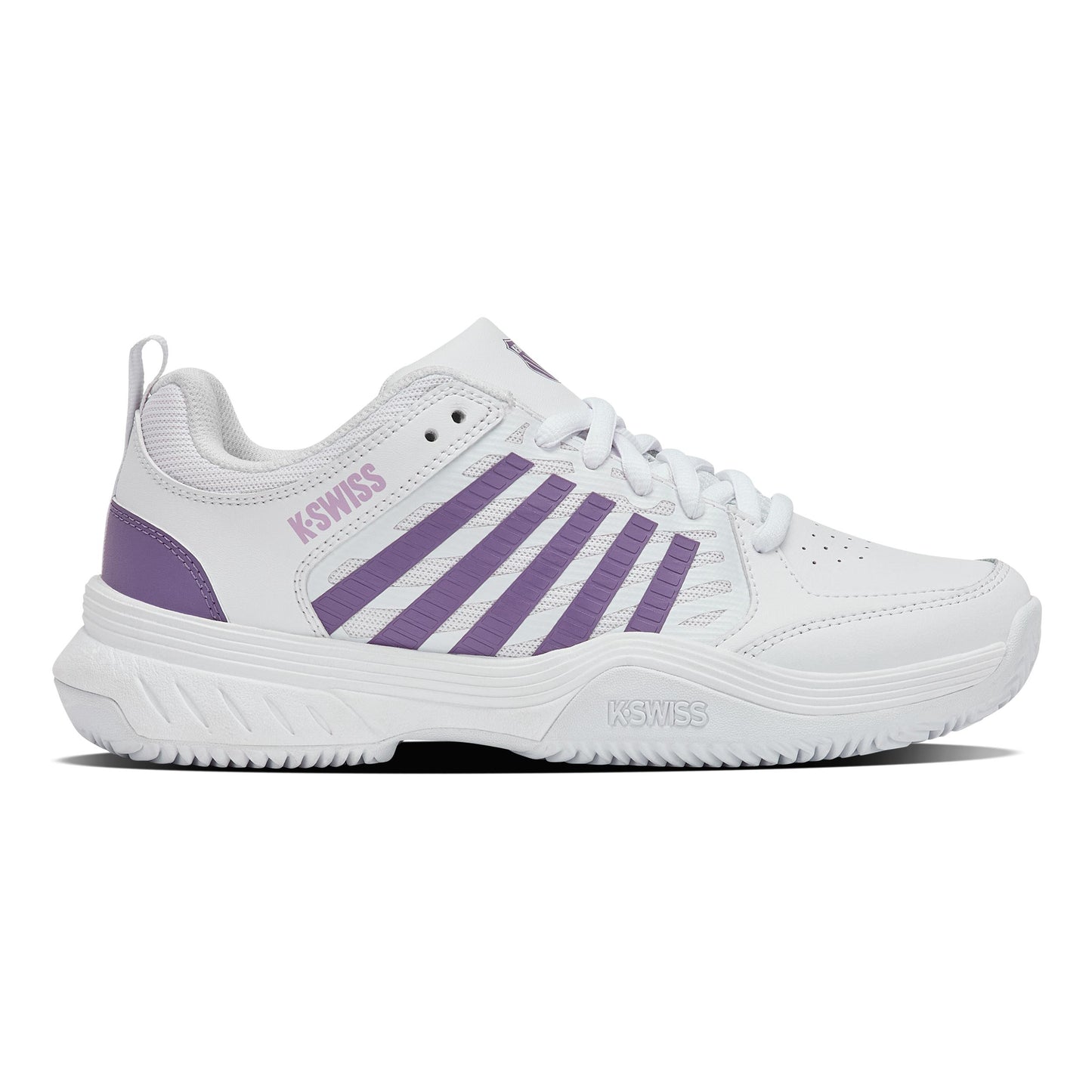 K-Swiss Court Express 2 Sandplatzschuh Damen - weiß, lavendel