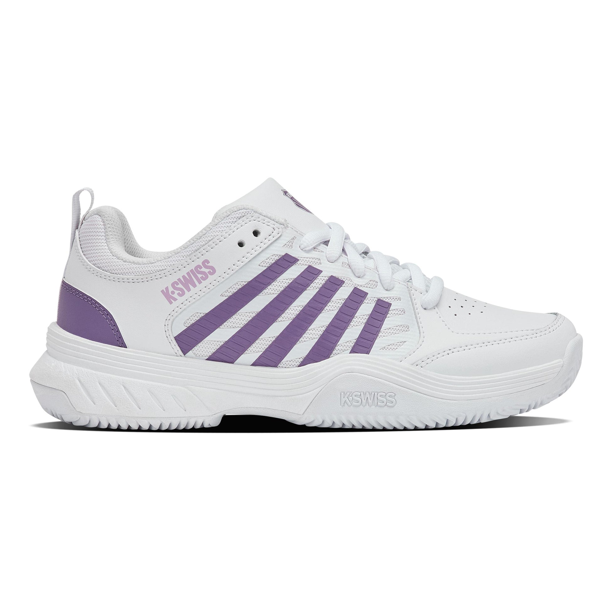 K-Swiss Court Express 2 Sandplatzschuh Damen - weiß, lavendel