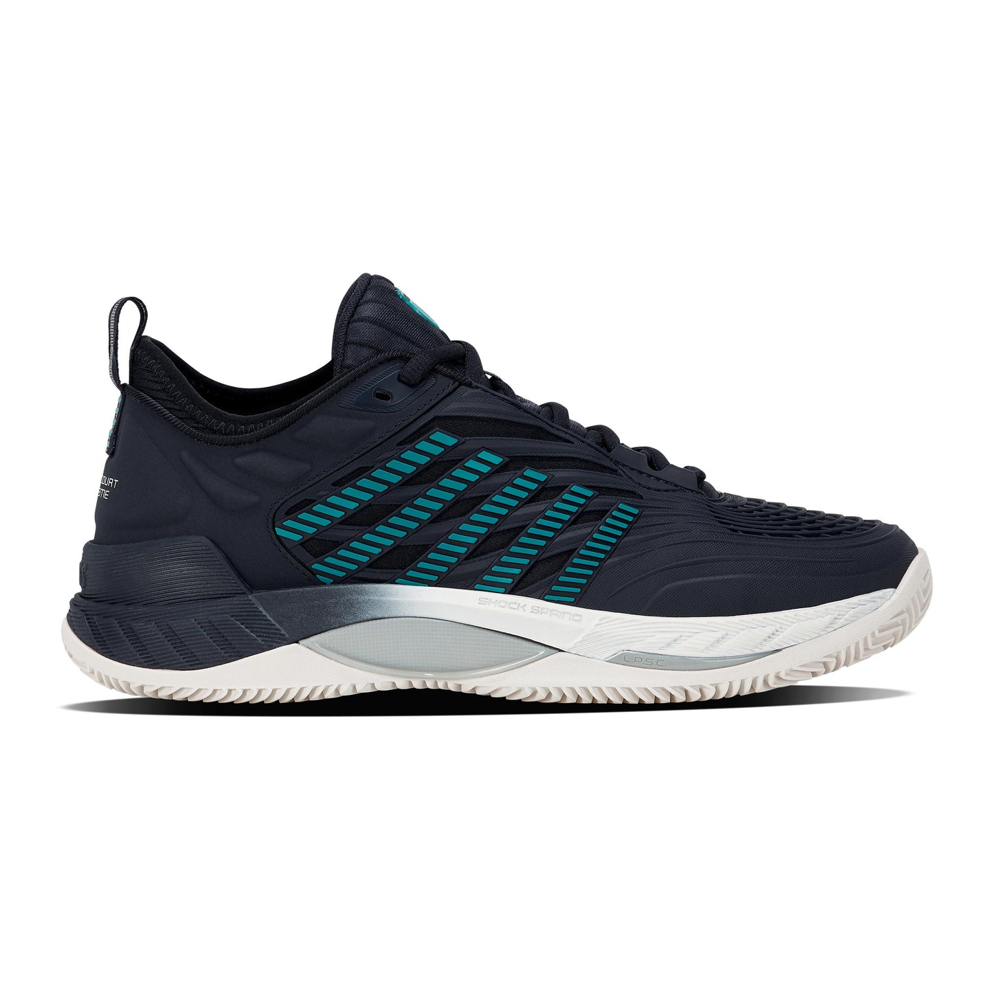 K-Swiss Hypercourt Supreme 2 Sandplatzschuh Herren - schwarz, türkis