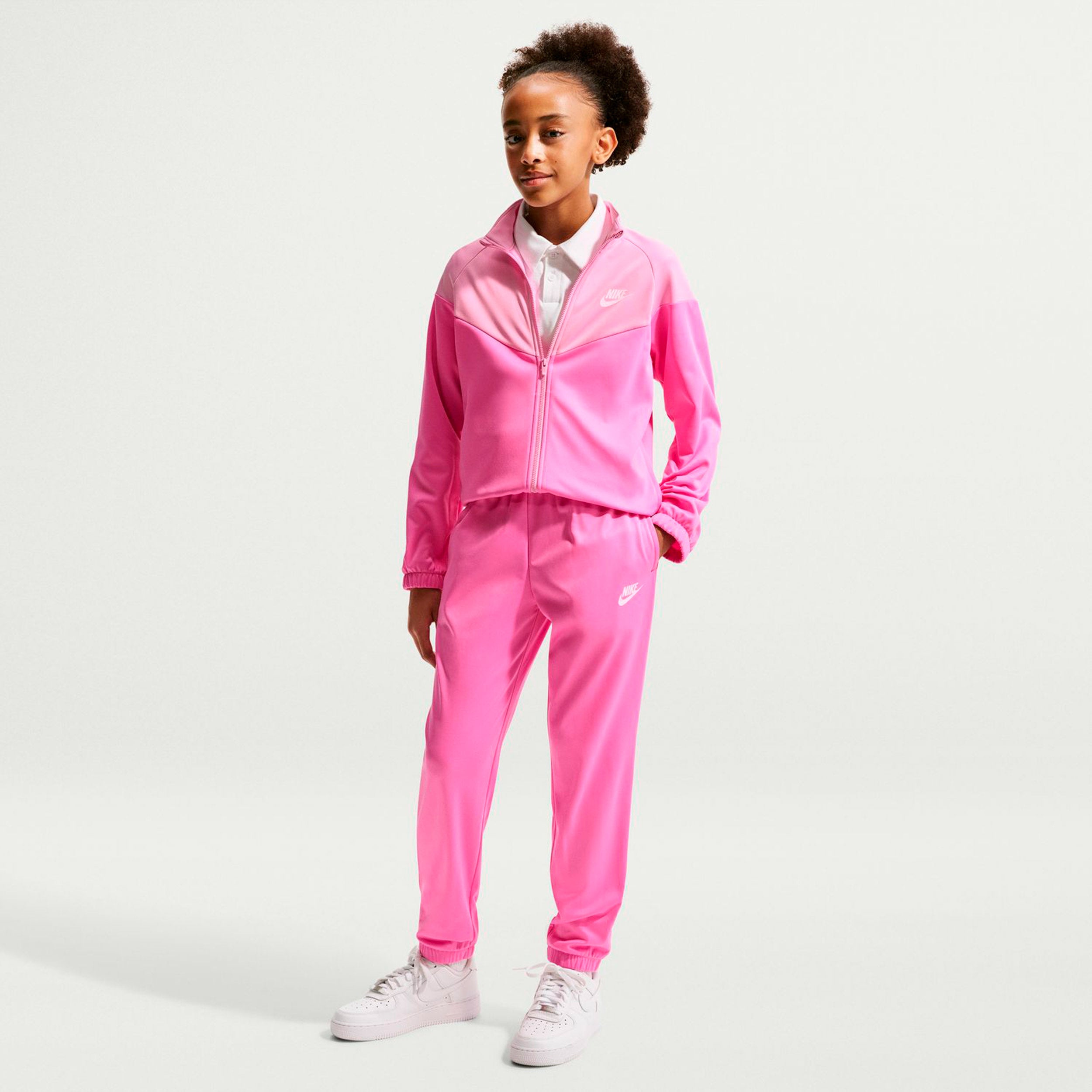 Nike Dri-Fit Full-Zip Trainingsanzug Kinder - pink, rosa