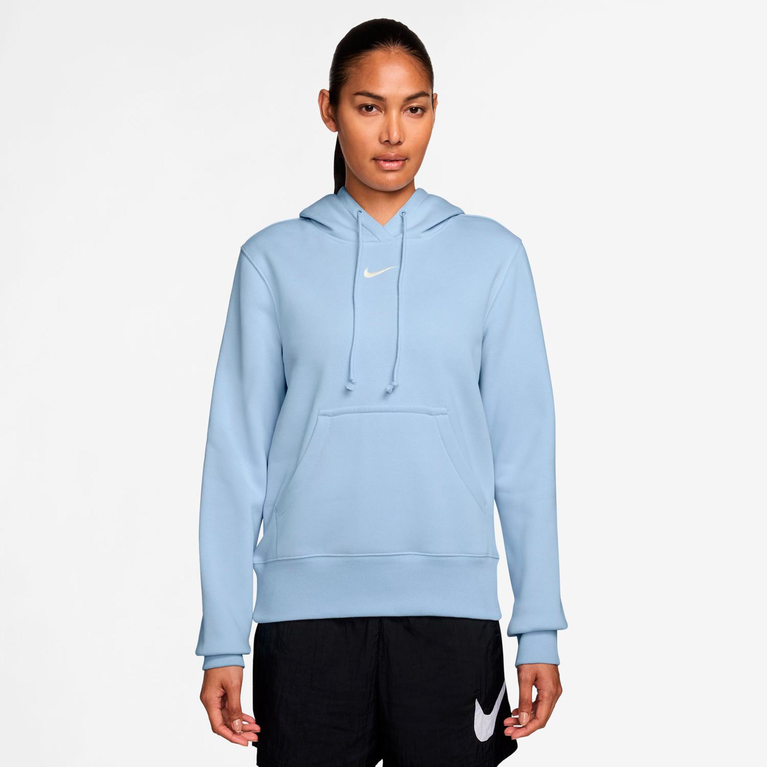 Nike Phoenix Fleece Hoody Damen - hellblau