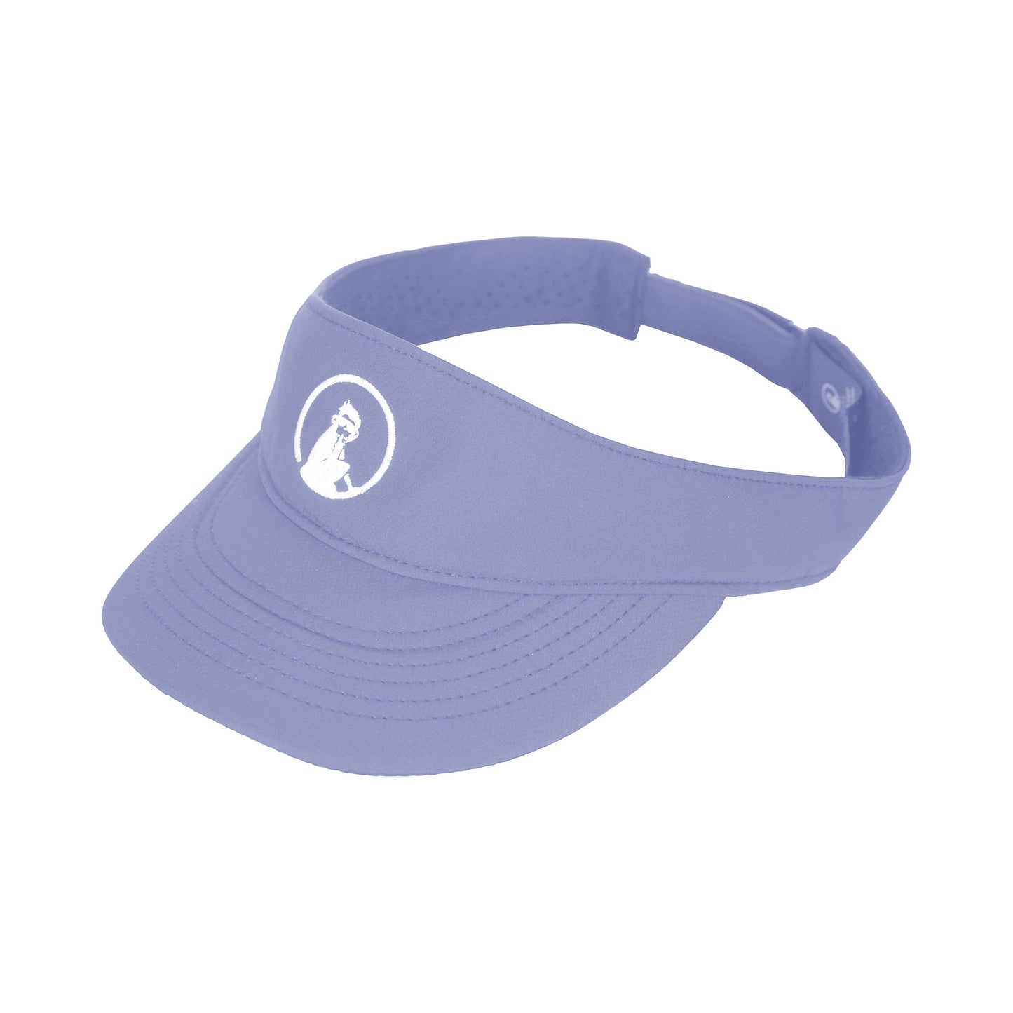 Quiet Please Glow Court Performance Visor Damen - blau