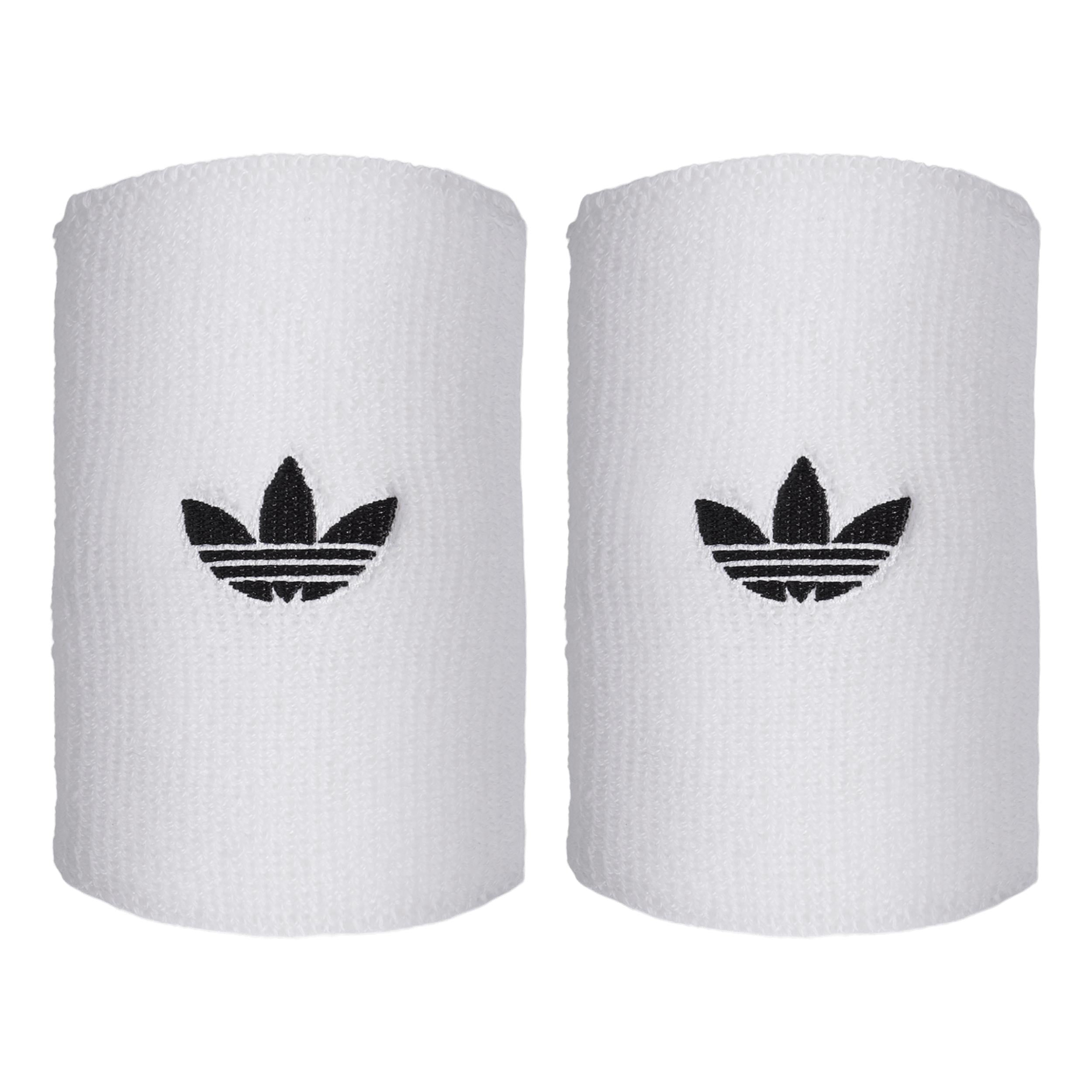 adidas Long Schweißband Unisex - weiß, schwarz