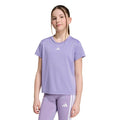 Essentials Training T-Shirt Kinder - flieder, weiß
