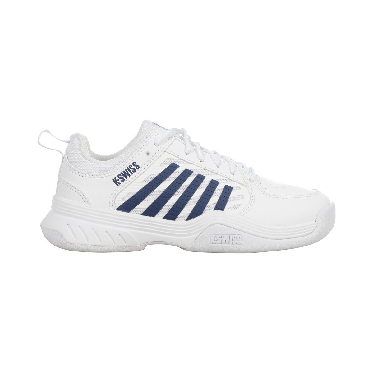 K-Swiss Court Express 2 Teppichschuh Kinder - weiß, dunkelblau