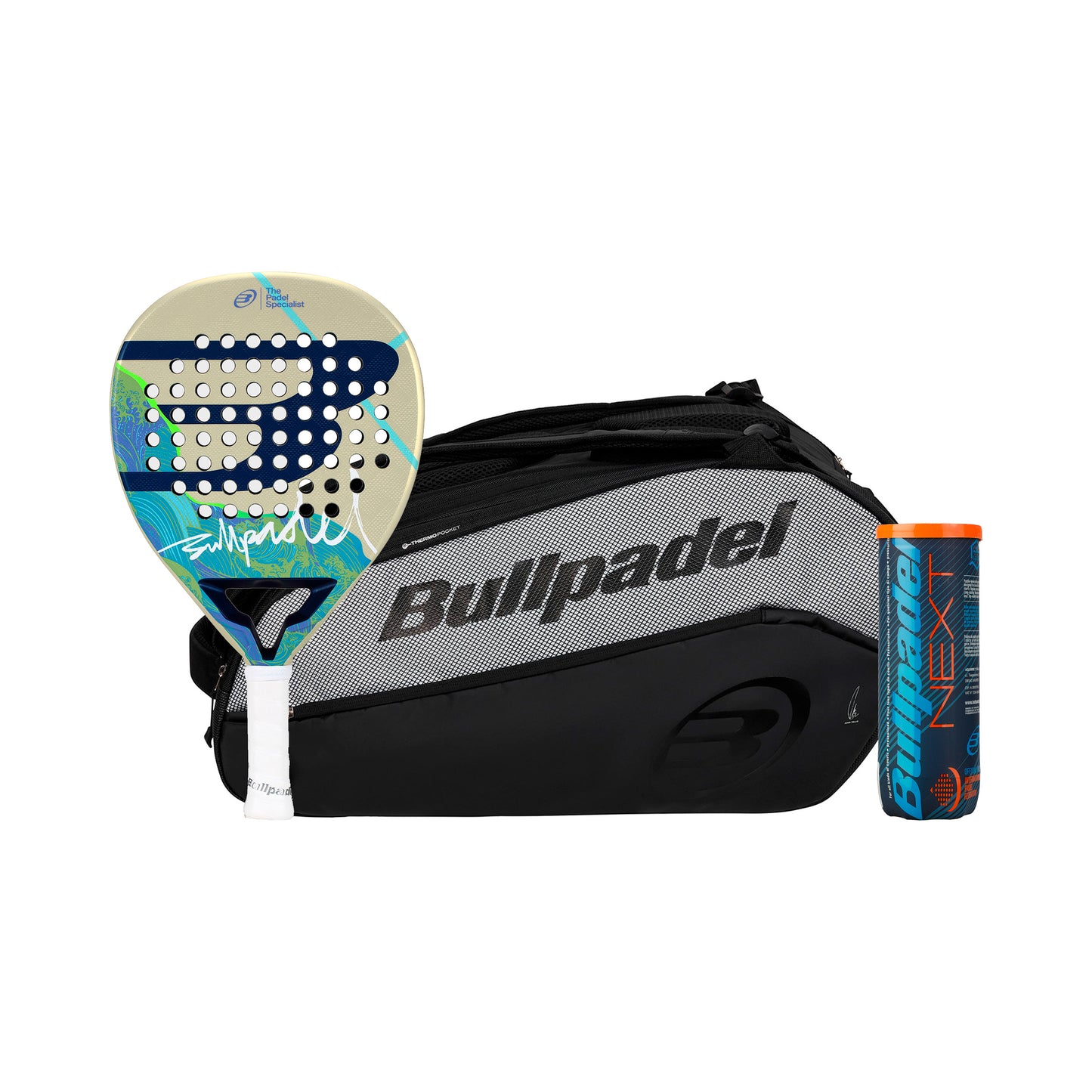Bullpadel Iconic Light 26 plus Schlägertasche, plus Balldose