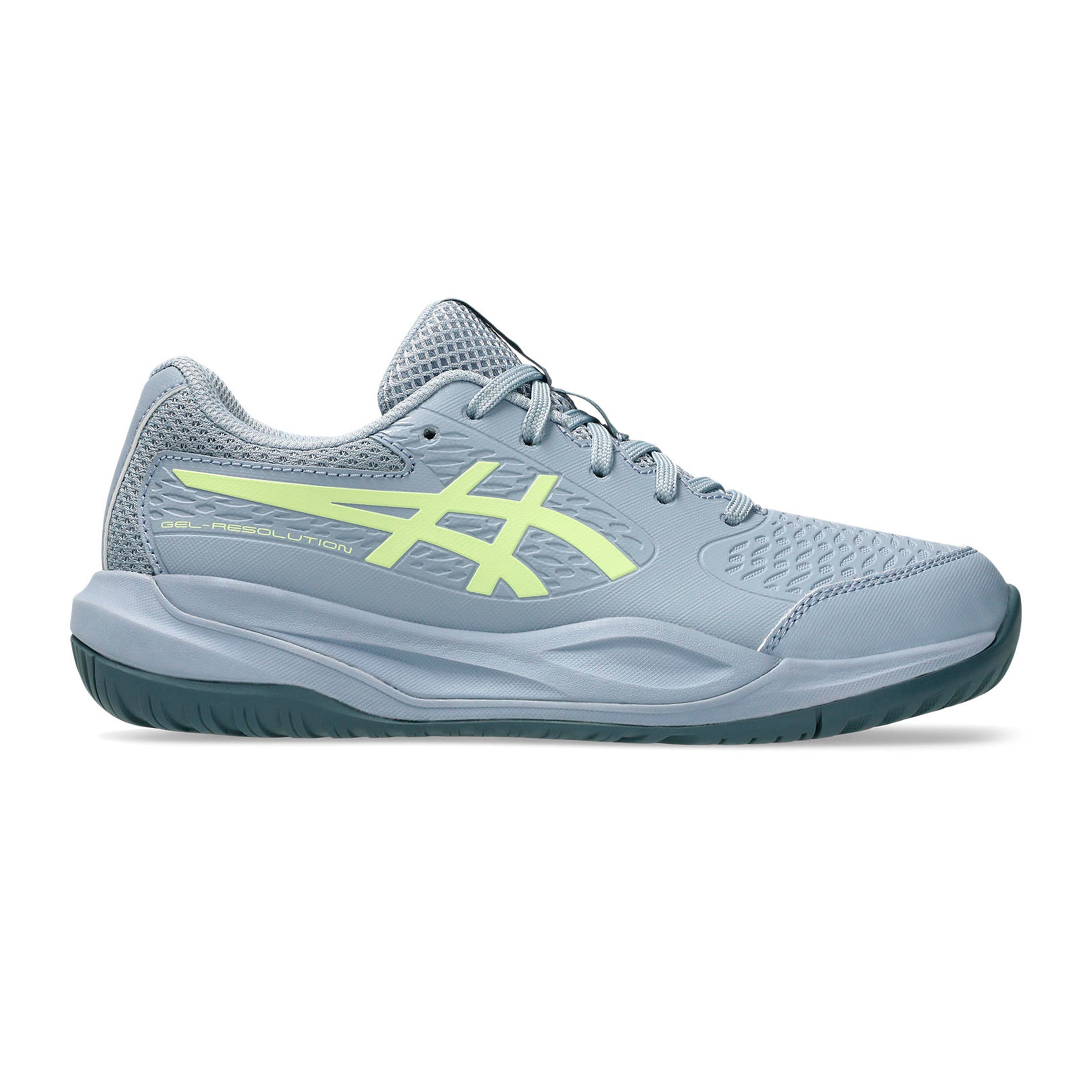 ASICS Gel-Resolution X GS Allcourtschuh Kinder - grau, grün