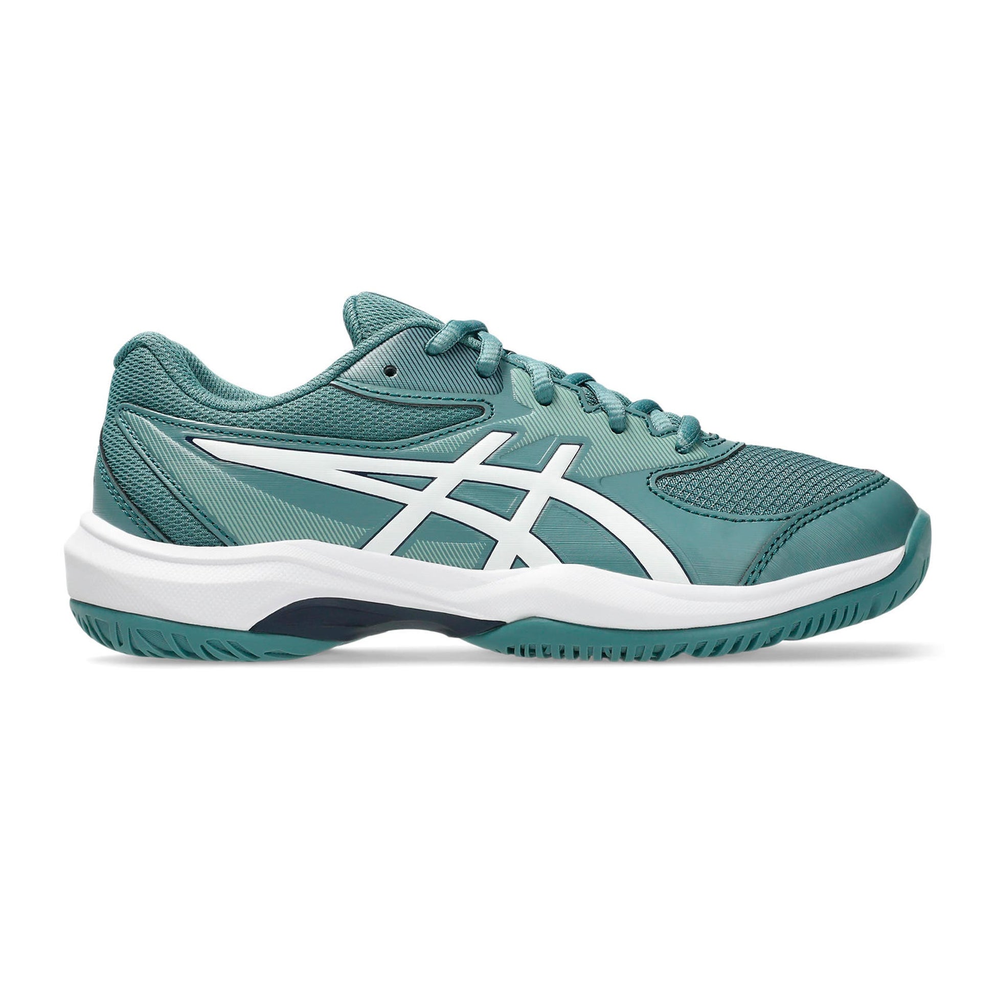ASICS Gel-Game 10 GS Allcourtschuh Kinder - petrol, weiß