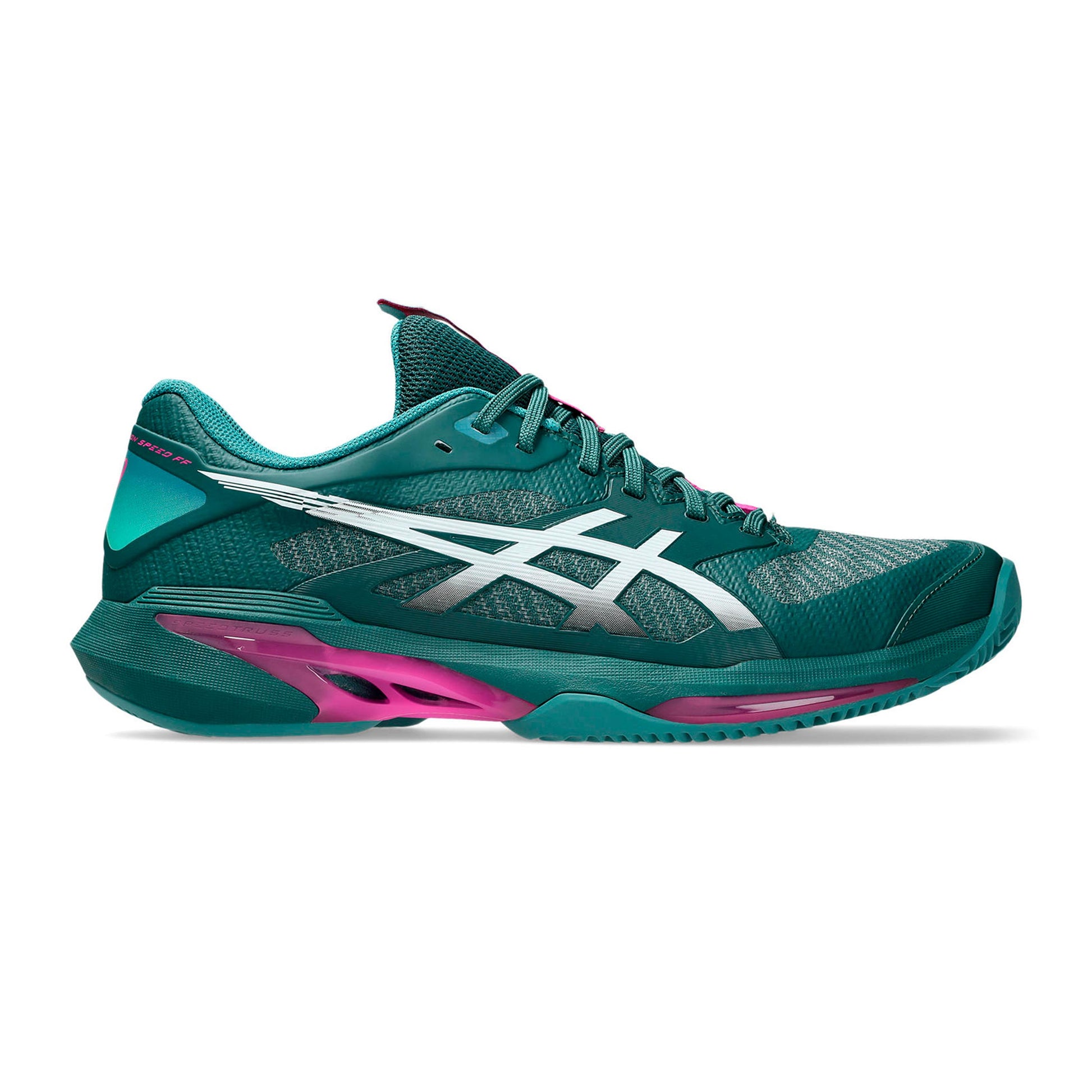 ASICS Solution Speed FF 4 Sandplatzschuh Herren - petrol, pink