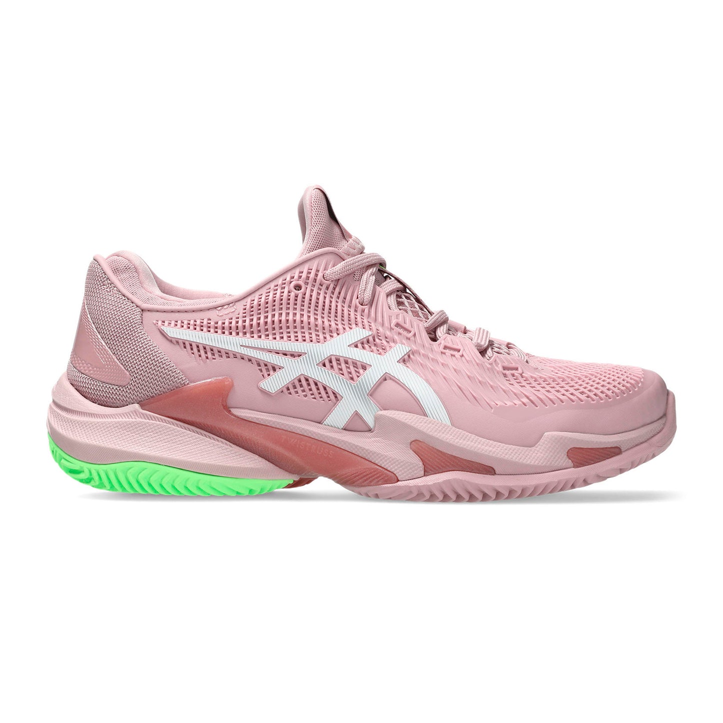 ASICS Court FF 3 Sandplatzschuh Damen - rosa, weiß