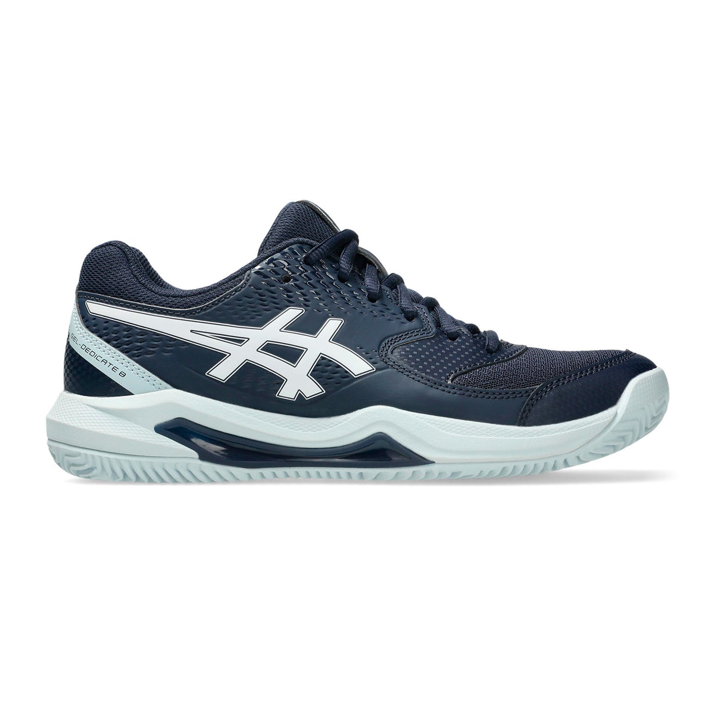 ASICS Gel-Dedicate 8 Sandplatzschuh Damen - dunkelblau, weiß