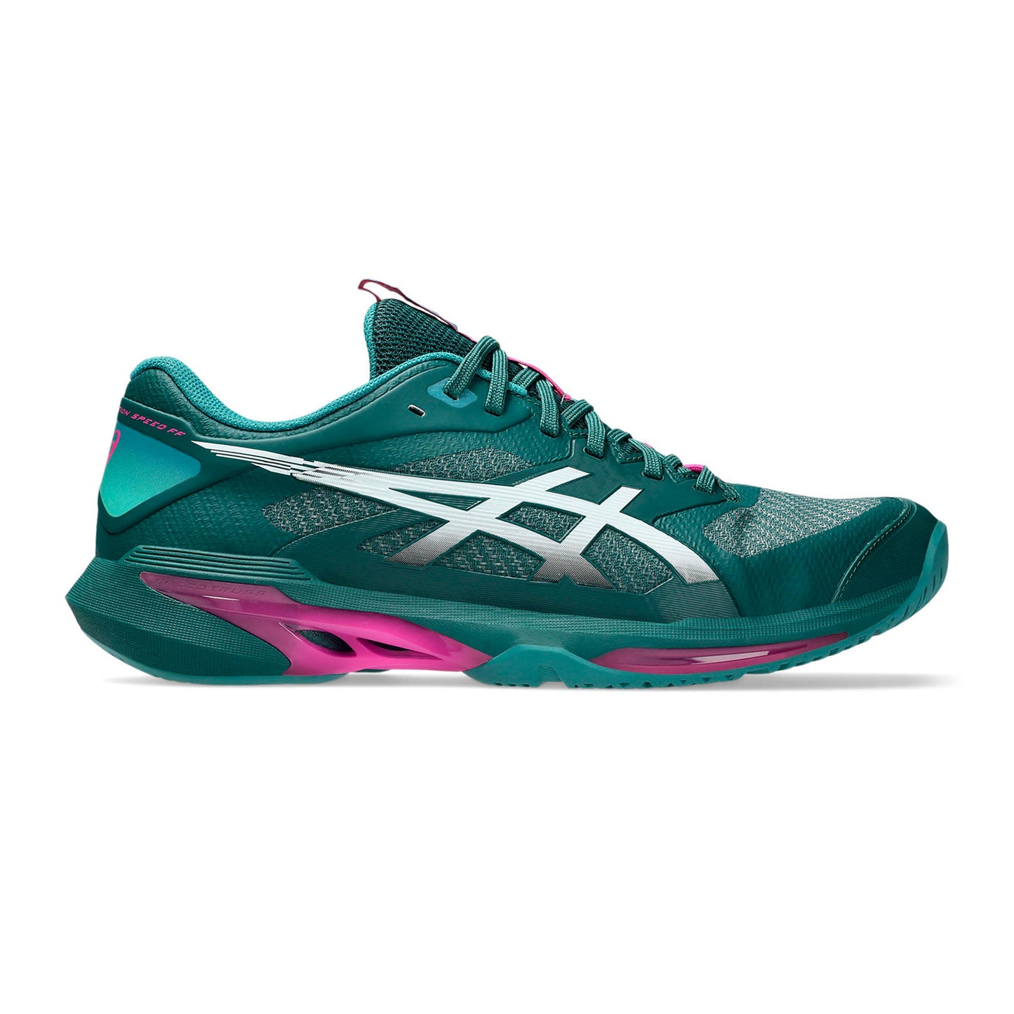 ASICS Solution Speed FF 4 Allcourtschuh Herren - petrol, pink