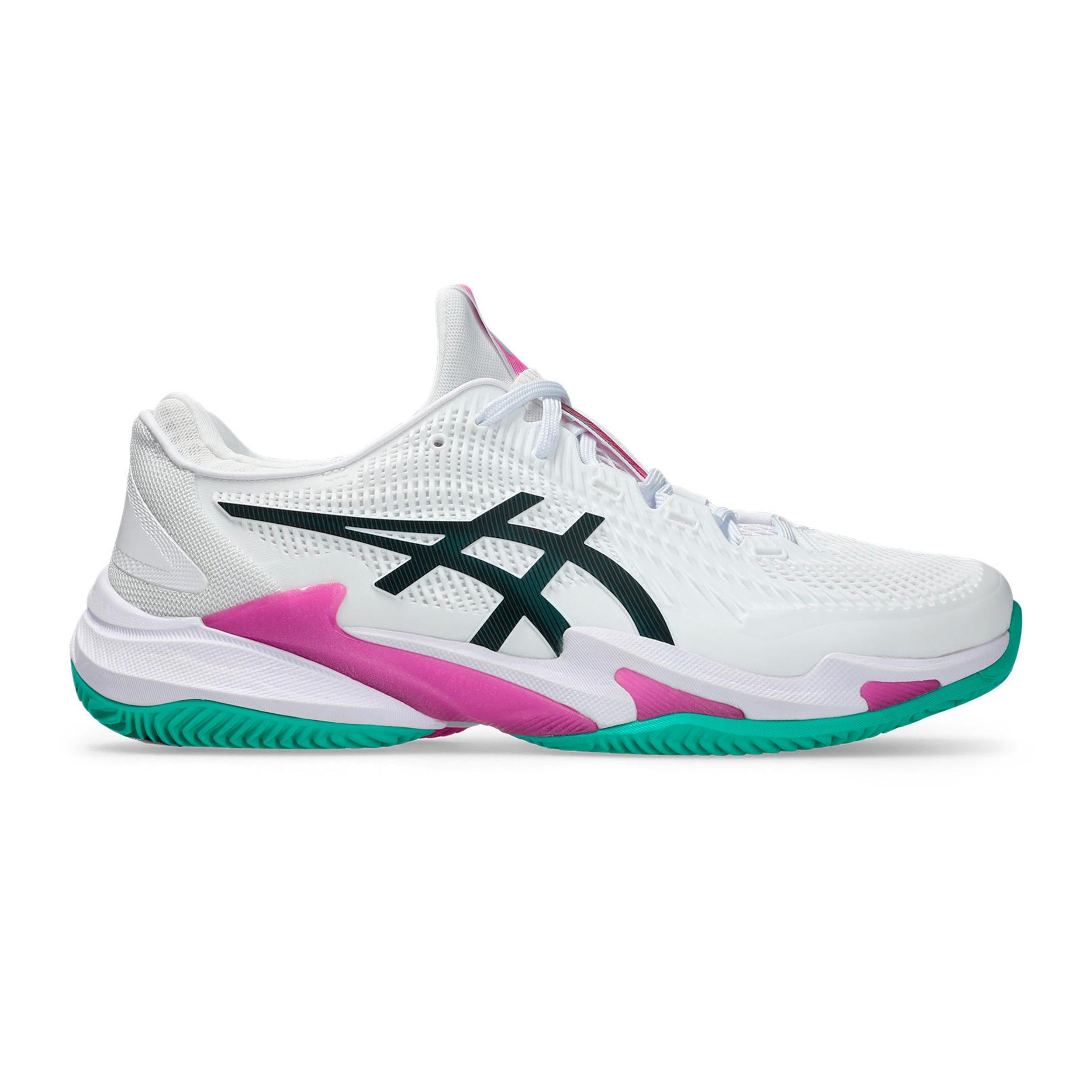 ASICS Court FF 3 Sandplatzschuh Herren - weiß, pink