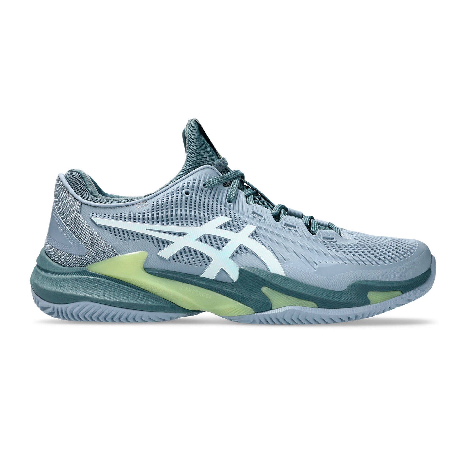 ASICS Court FF 3 Sandplatzschuh Herren - blaugrau, weiß