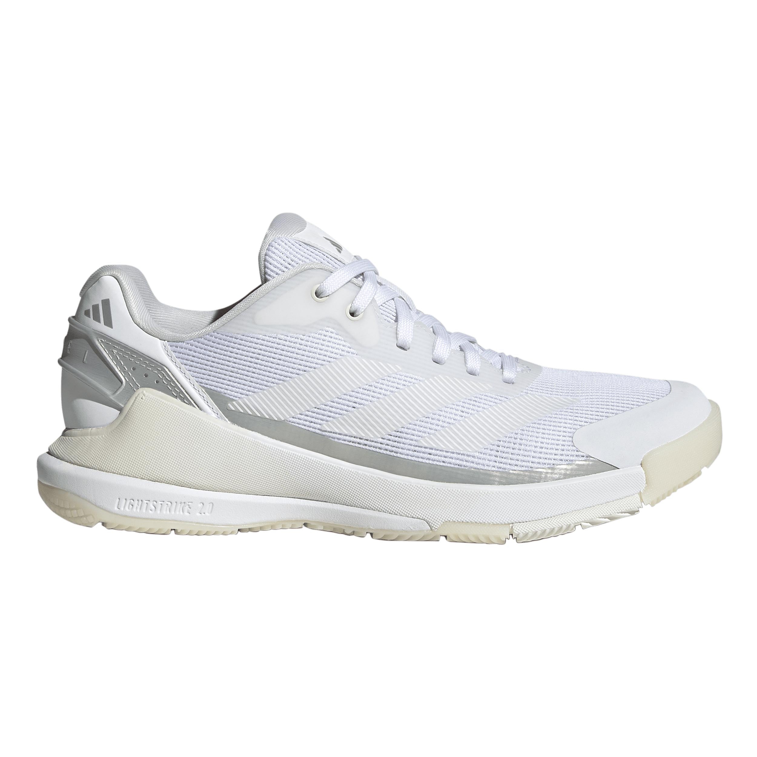 adidas Crazyquick LS Padelschuh Damen - weiß, silber