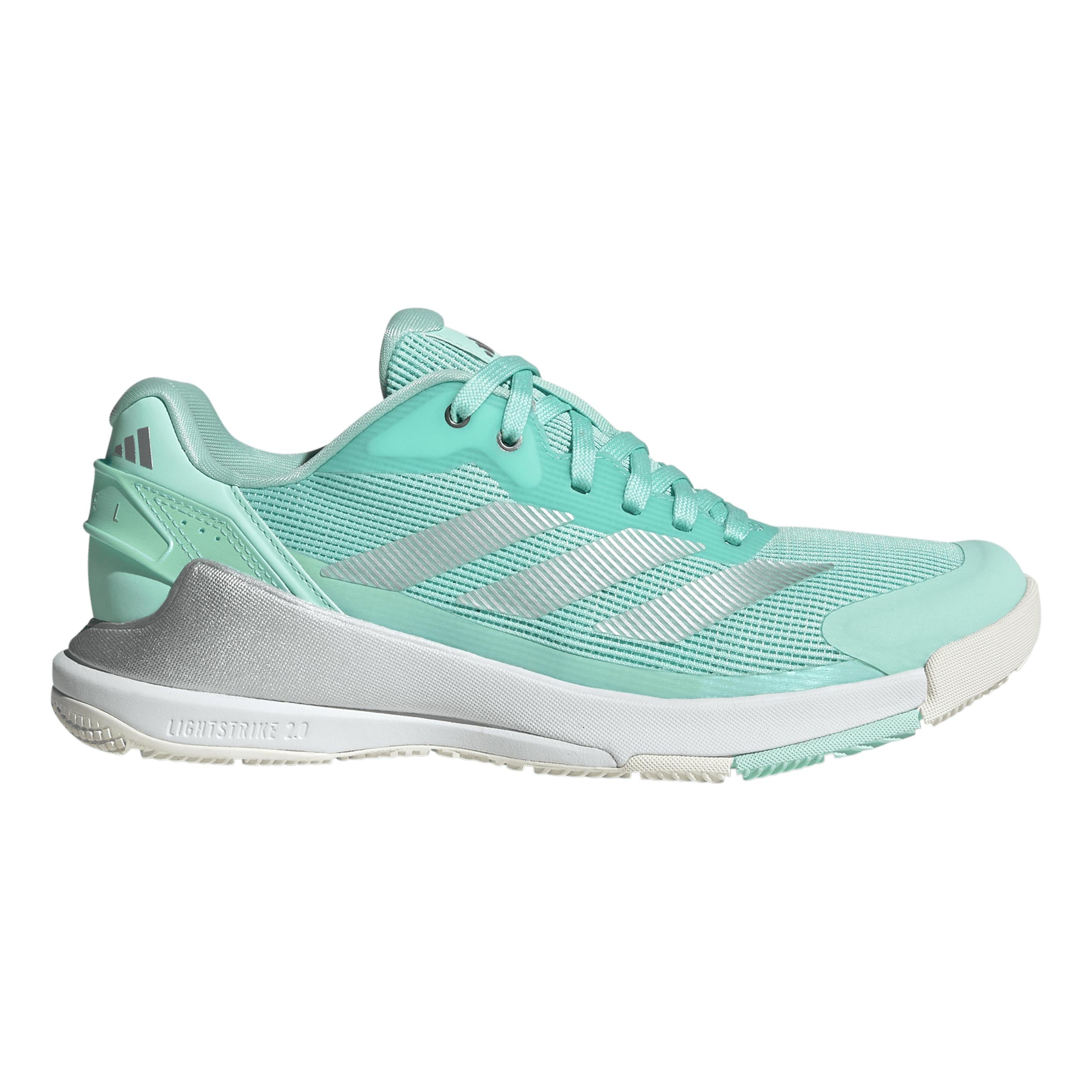 adidas Crazyquick LS Padelschuh Damen - mint, silber