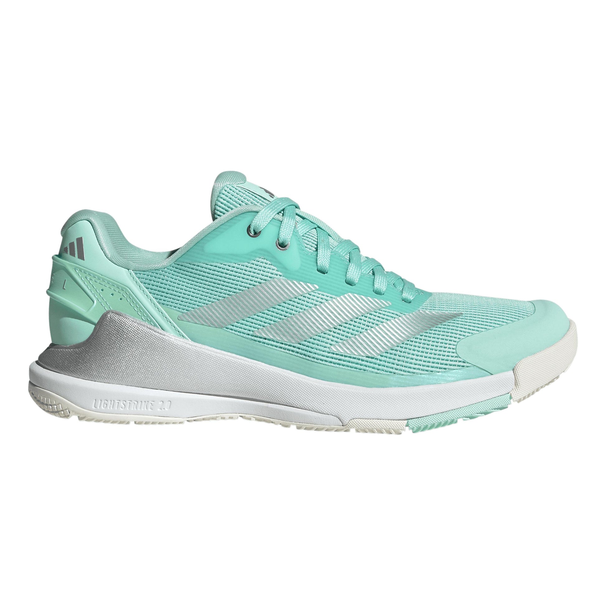 adidas Crazyquick LS Padelschuh Damen - mint, silber