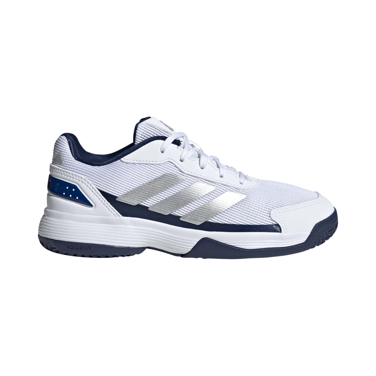 adidas Crazyquick Padelschuh Kinder - weiß, dunkelblau