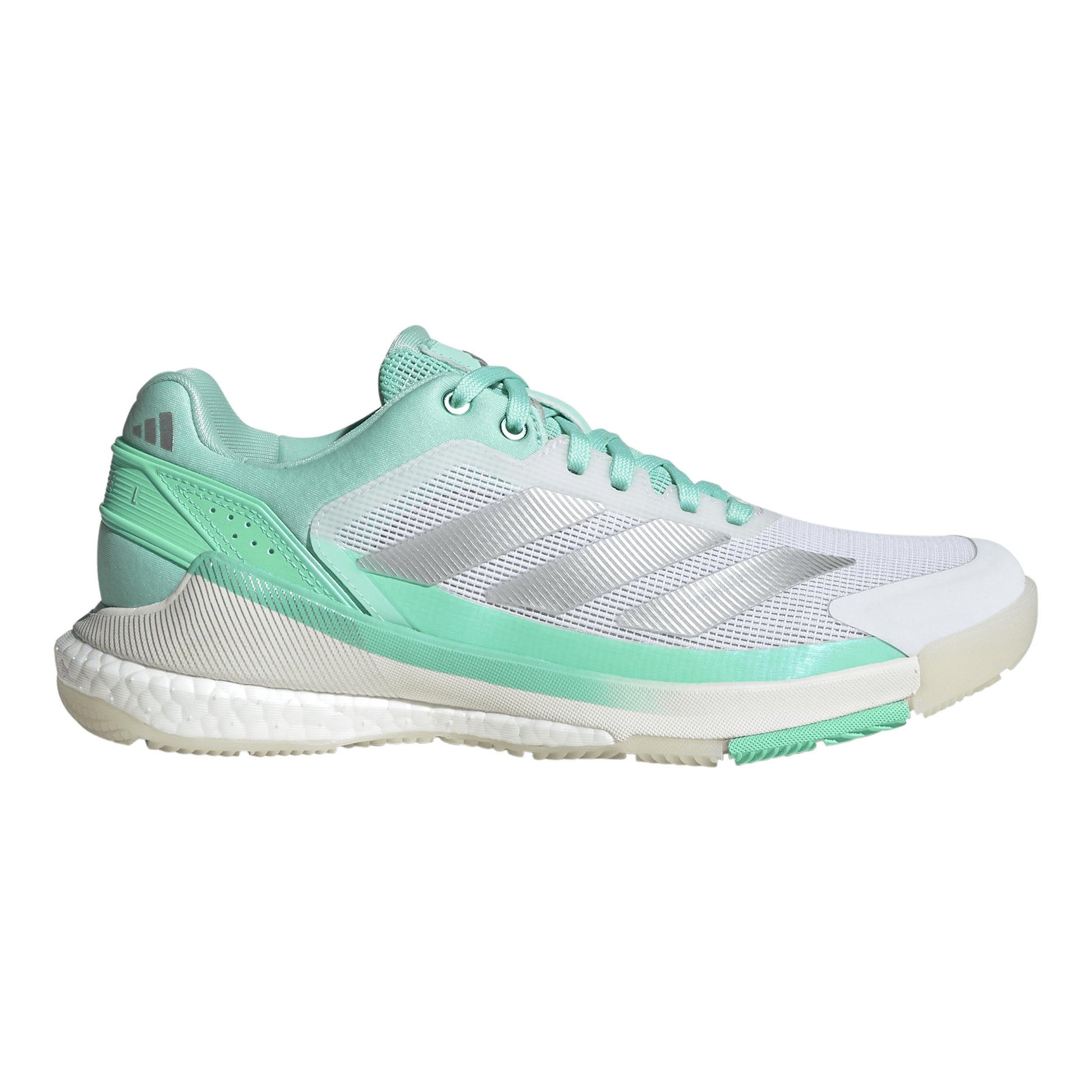 adidas Crazyquick Boost Padelschuh Damen - weiß, mint
