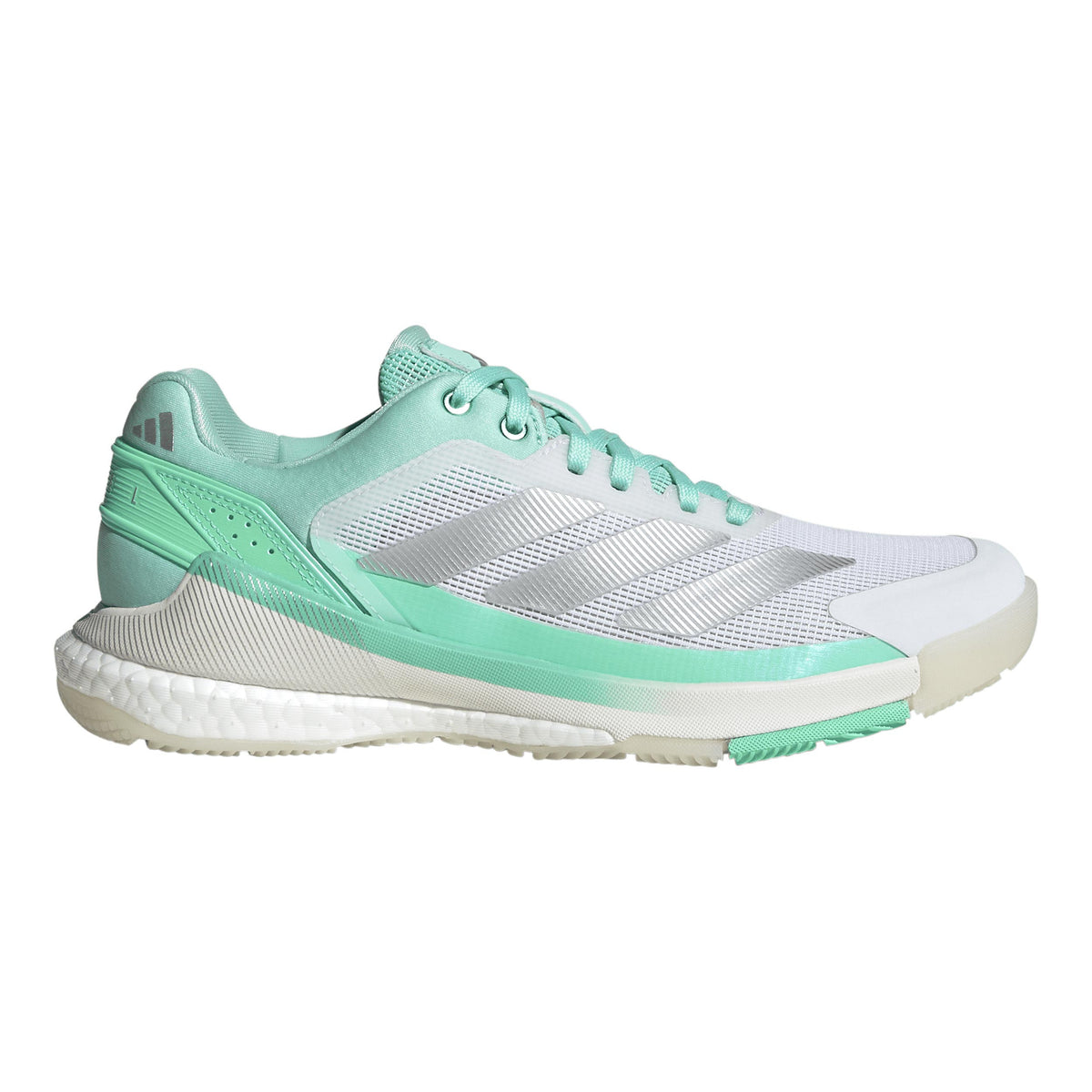 adidas Crazyquick Boost Padelschuh Damen - weiß, mint