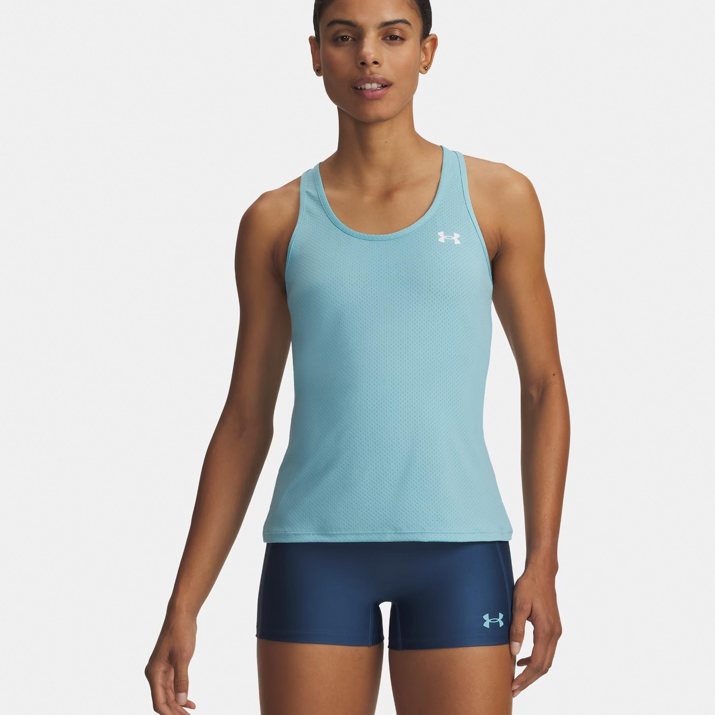 Under Armour Tech Mesh Racer Tank-Top Damen-blau, weiß