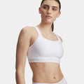 HeatGear High Sport-BH Damen-weiß, grau
