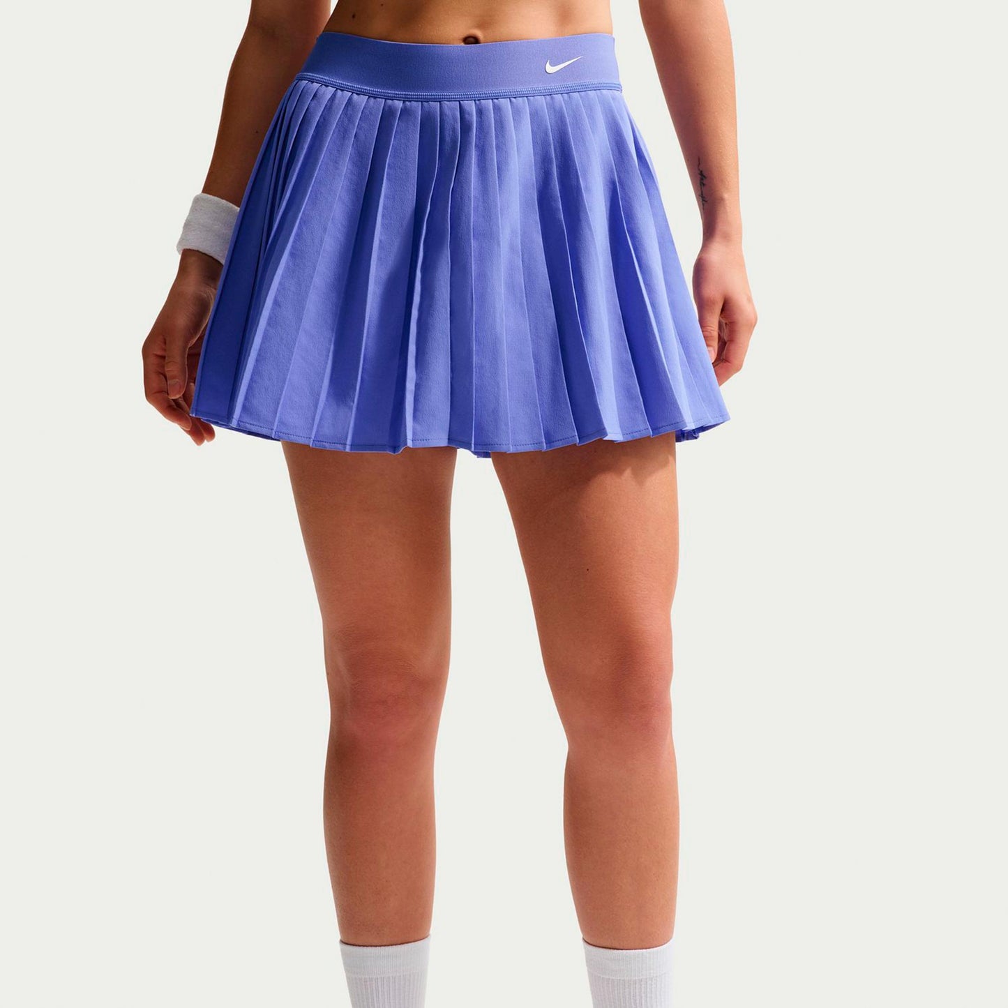 Nike Dri-Fit Victory High Rise Pleated Rock Damen-blau