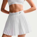 Dri-Fit Victory High Rise Pleated Rock Damen-weiß