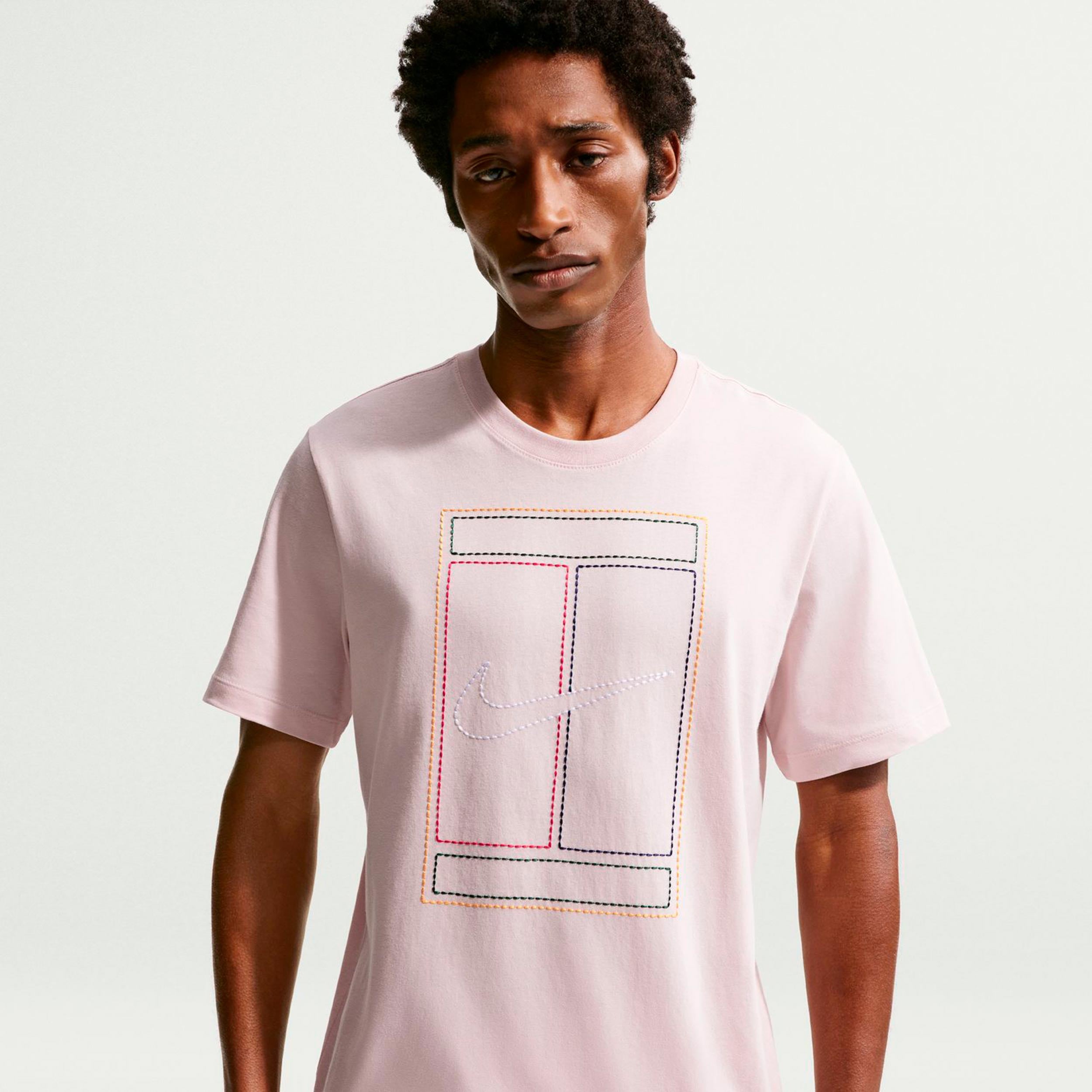 Nike Court Heritage T-Shirt Herren - altrosa