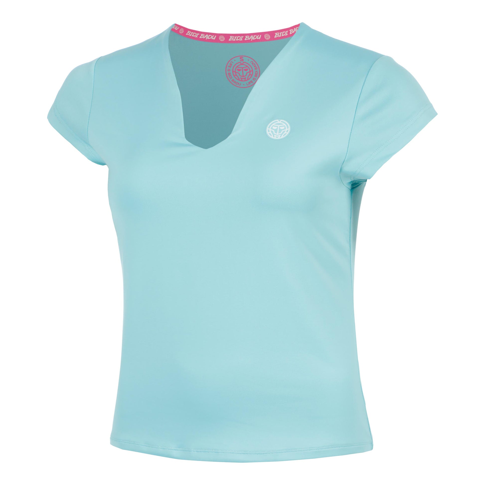 BIDI BADU Crew 2.0 V-Neck T-Shirt Damen-türkis