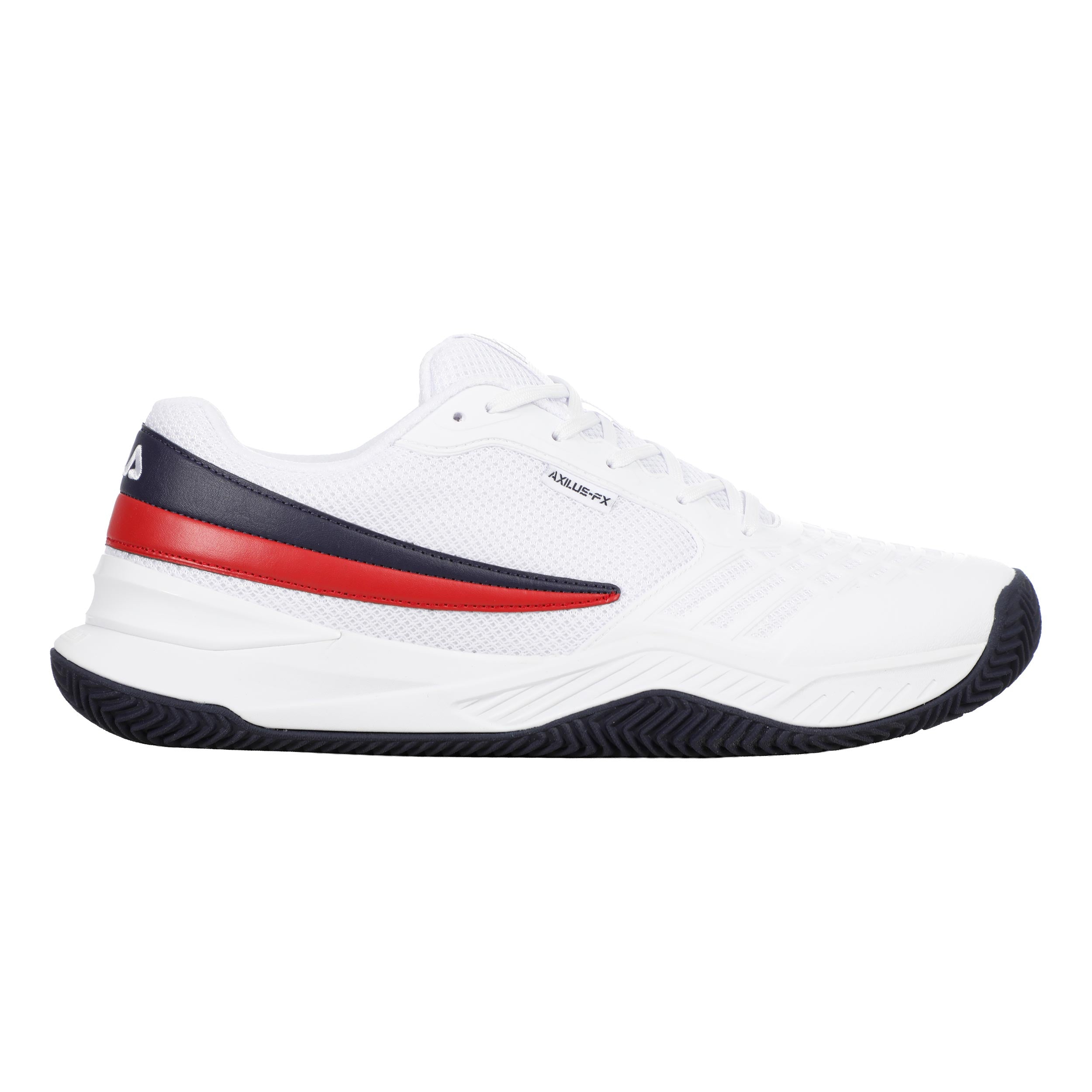 Fila Axilus FX CLY Sandplatzschuh Herren-weiß, rot
