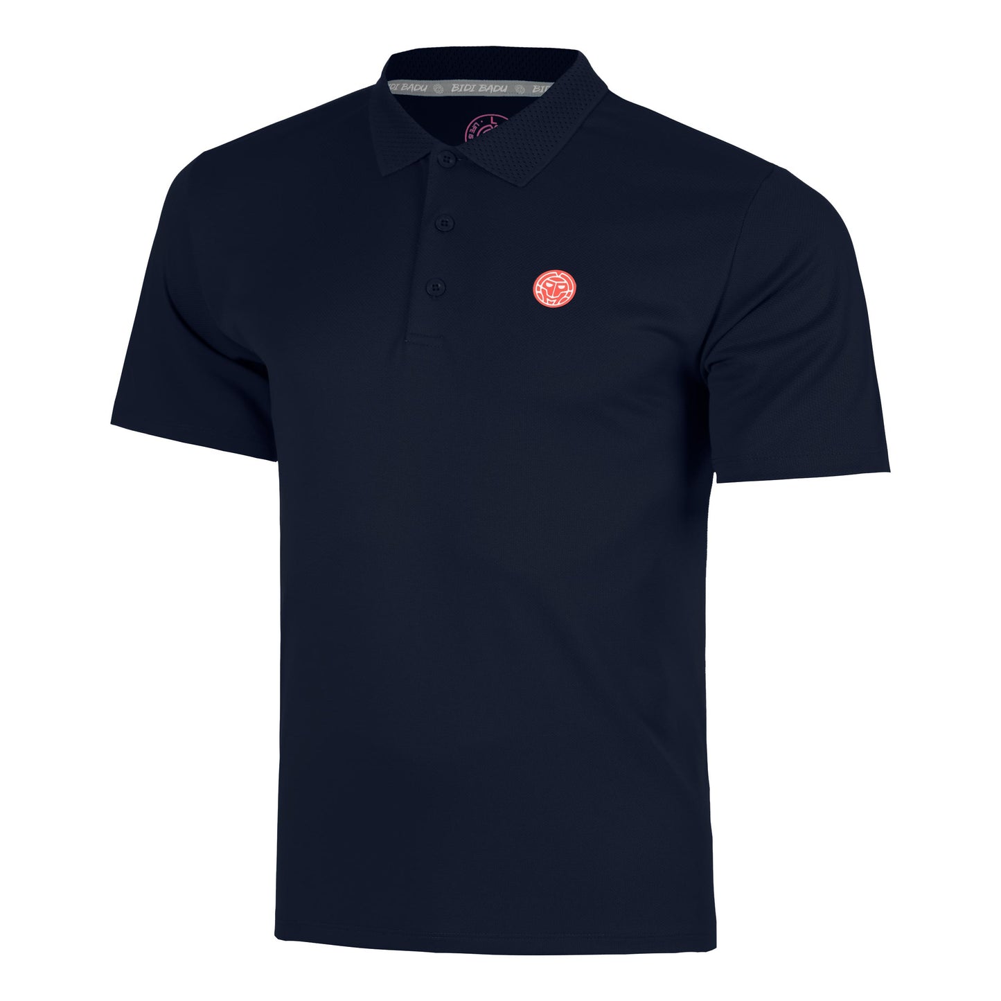 BIDI BADU Solid Polo Herren - dunkelblau