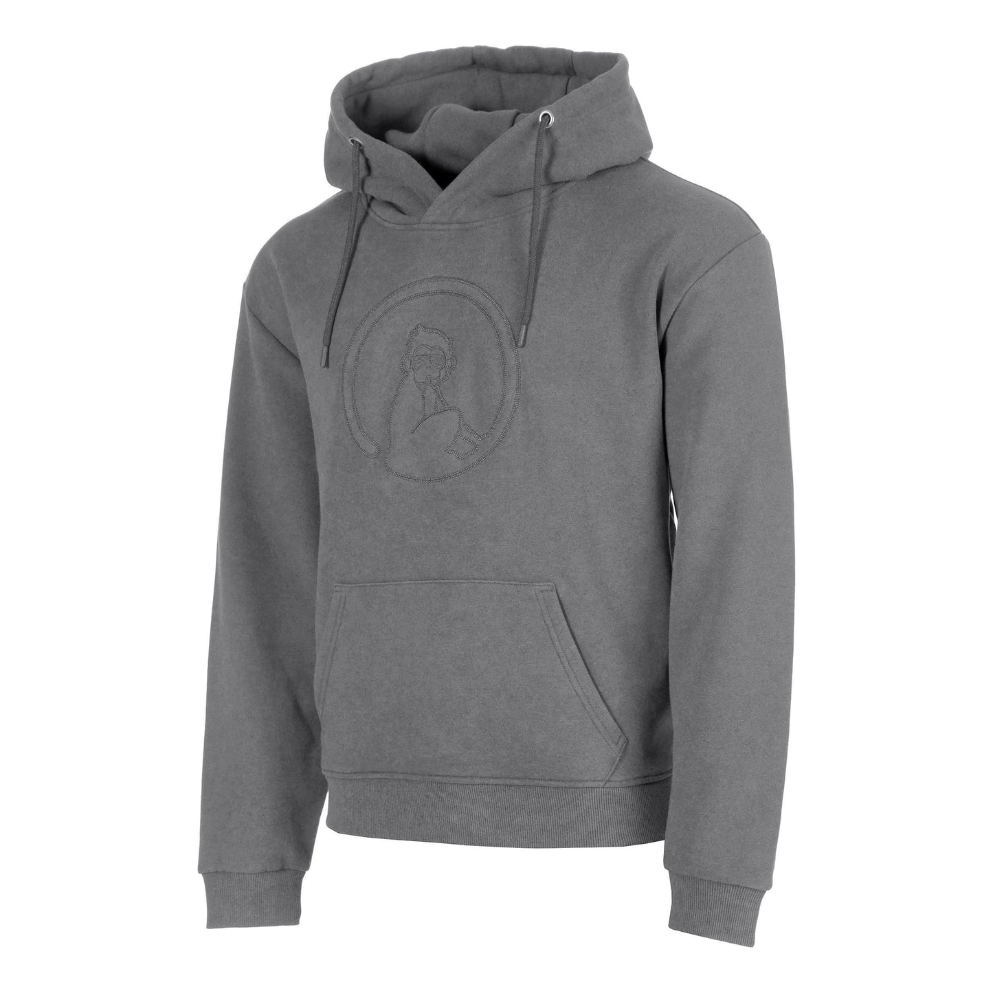 Quiet Please Crush Washed Out Loose Fit Hoody Herren-hellgrau, hellgrau
