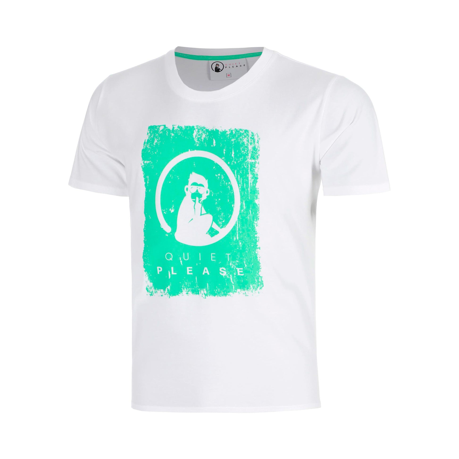 Quiet Please Joy Scraped T-Shirt Jungen-weiß, blau