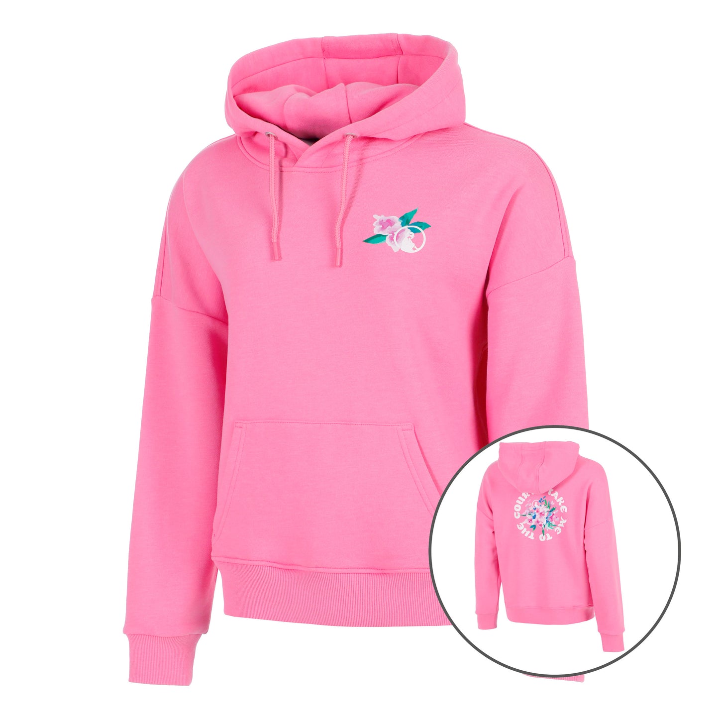 Quiet Please Crush TMTTC Hoody Damen-pink, weiß
