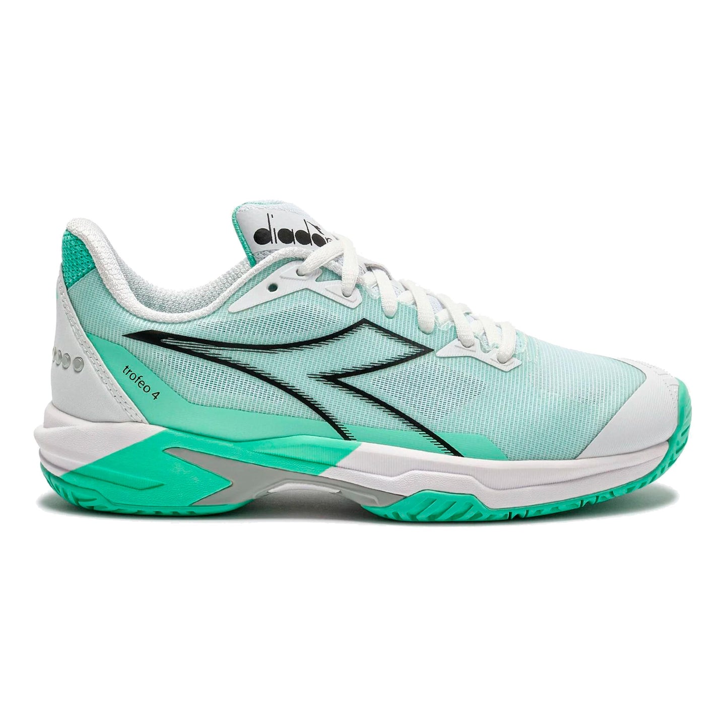 Diadora Trofeo 4 Allcourtschuh Damen-weiß, schwarz