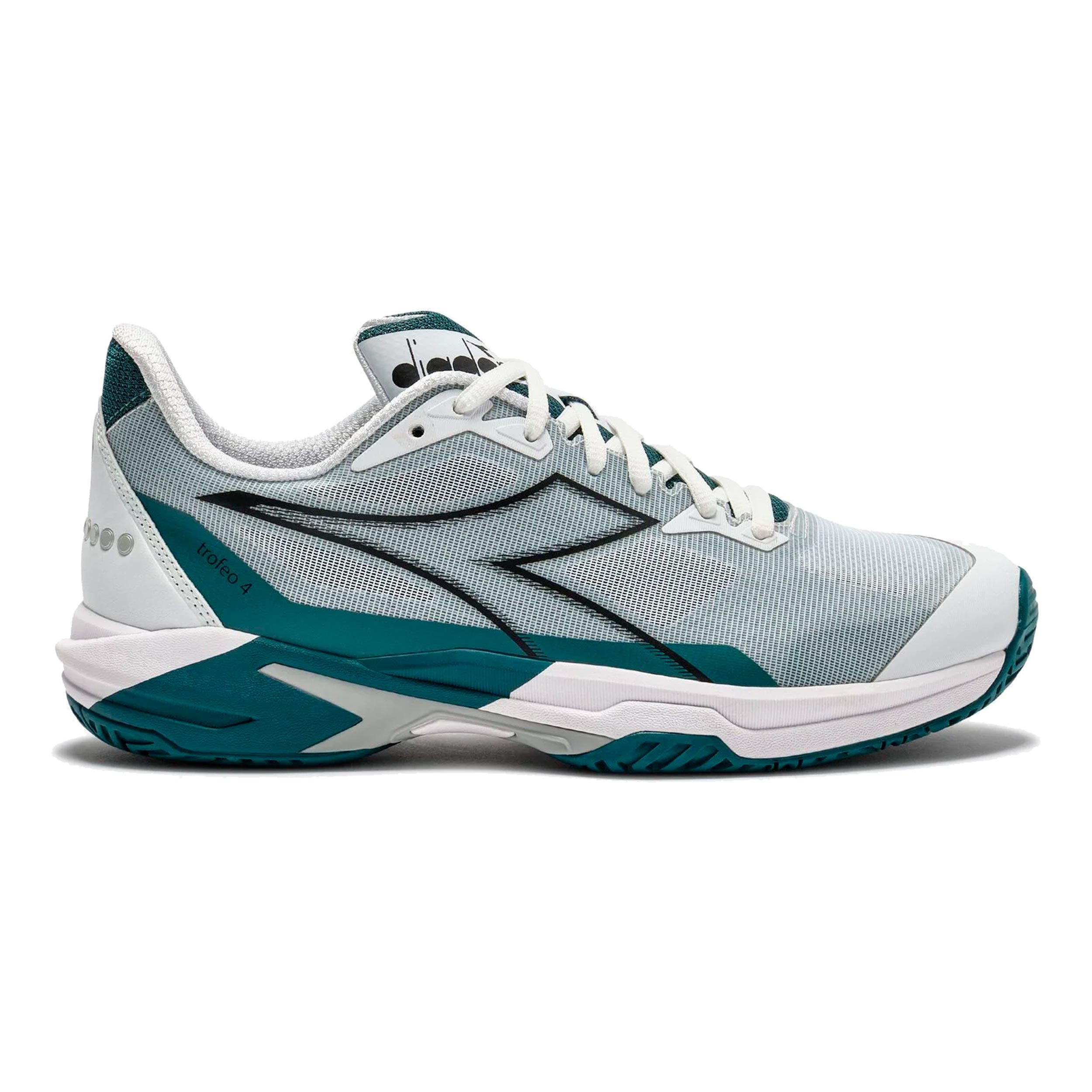 Diadora Trofeo 4 Allcourtschuh Herren-weiß, schwarz