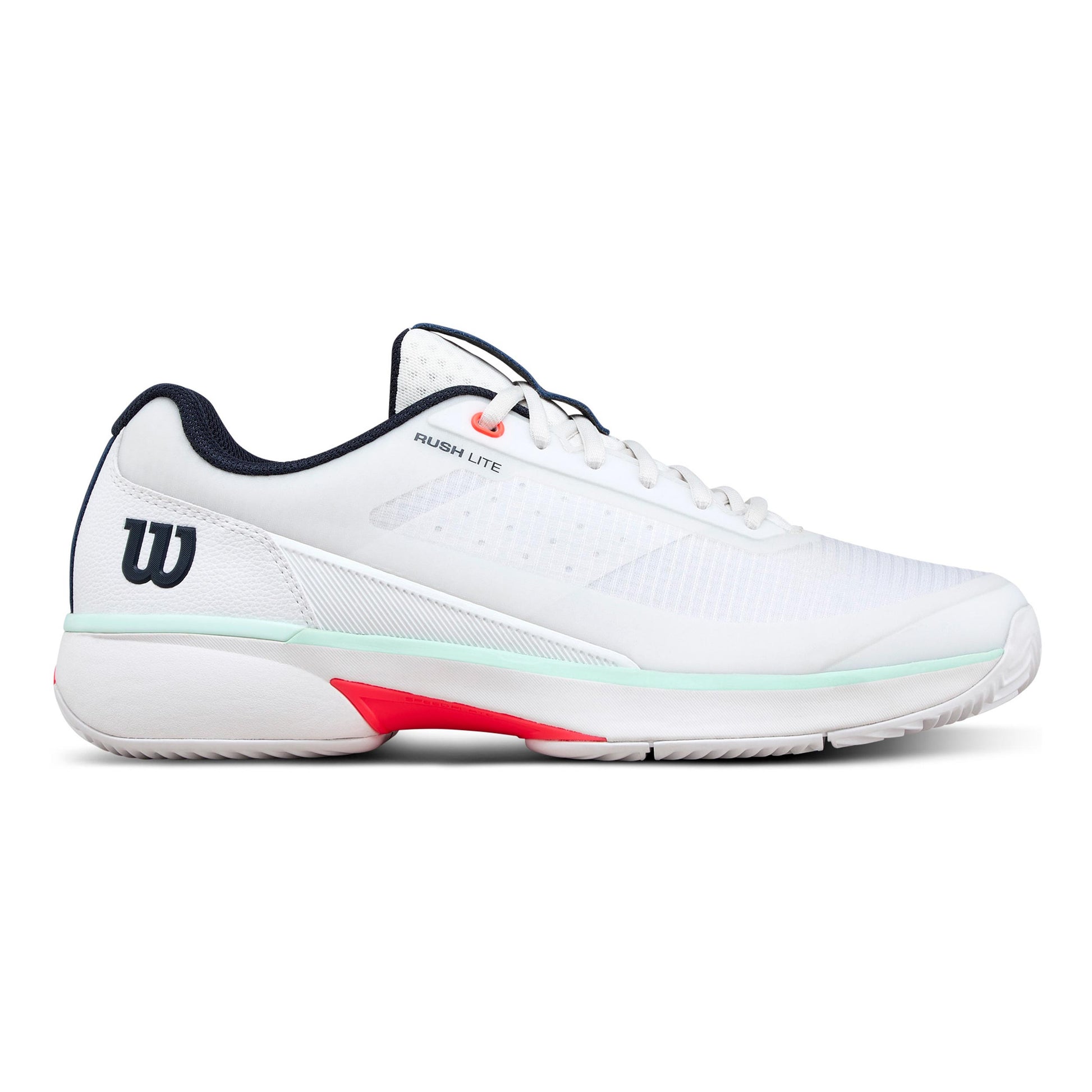 Wilson Rush Lite 5 Sandplatzschuh Herren-weiß, türkis