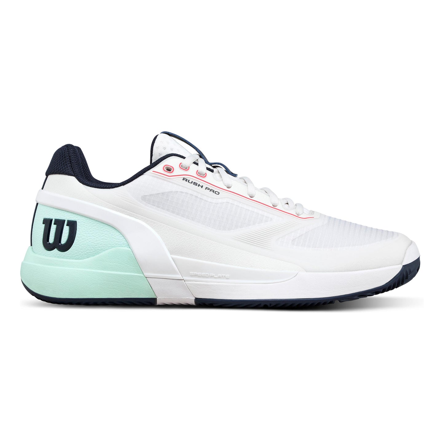 Wilson Rush Pro 5 Sandplatzschuh Herren-weiß, türkis