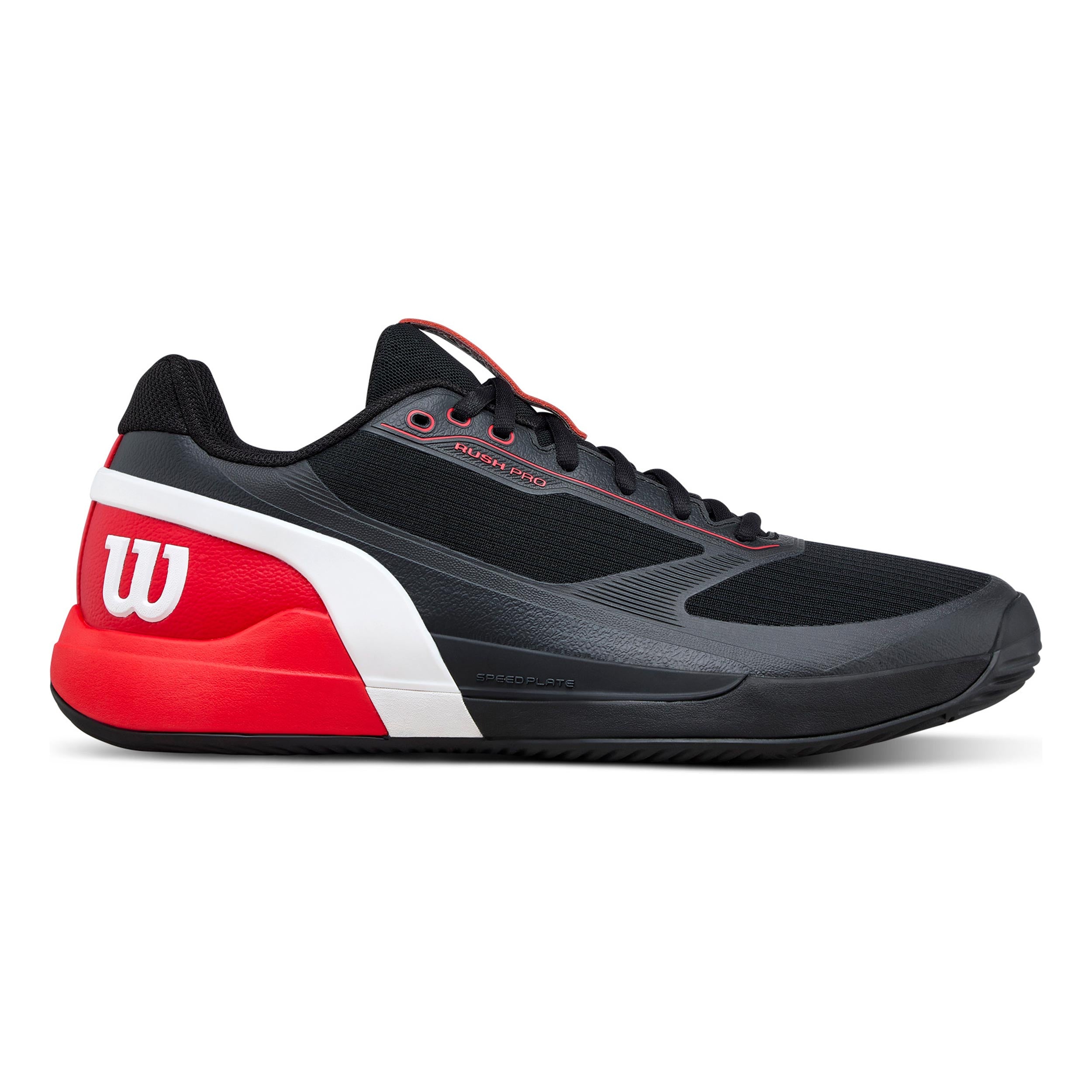 Wilson Rush Pro 5 Padel Padelschuh Herren-schwarz, rot