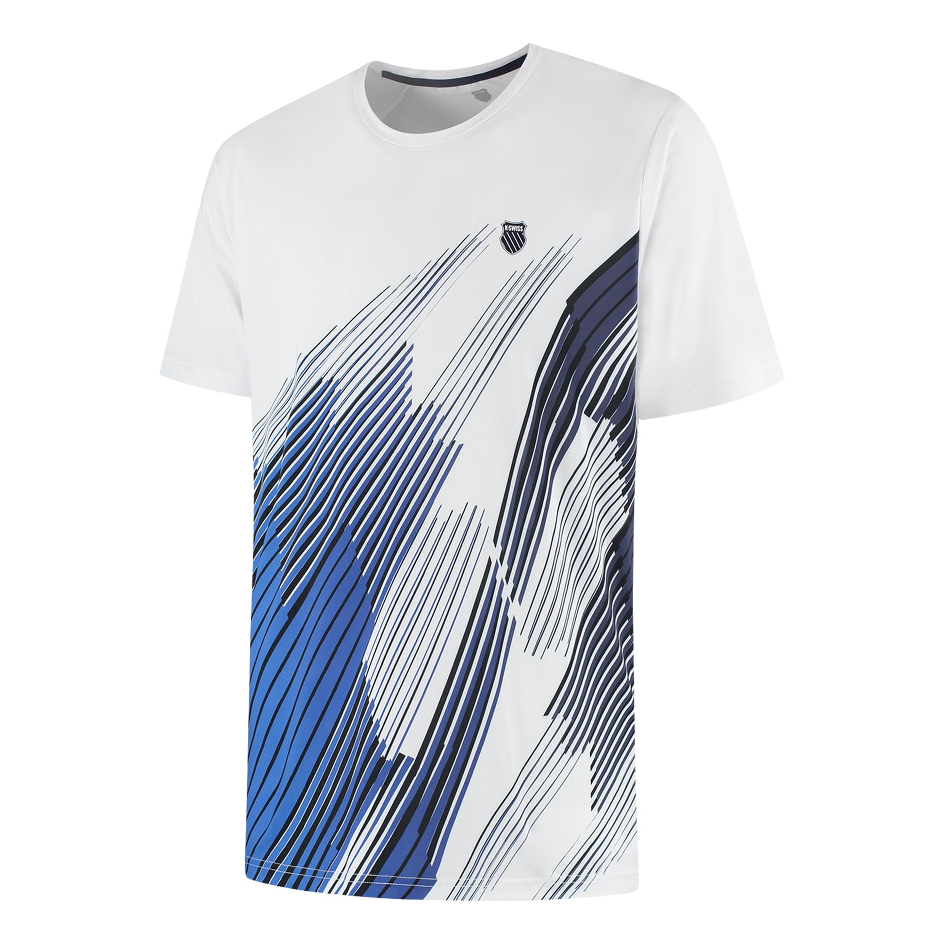 K-Swiss Hypercourt Print T-Shirt Herren - weiß