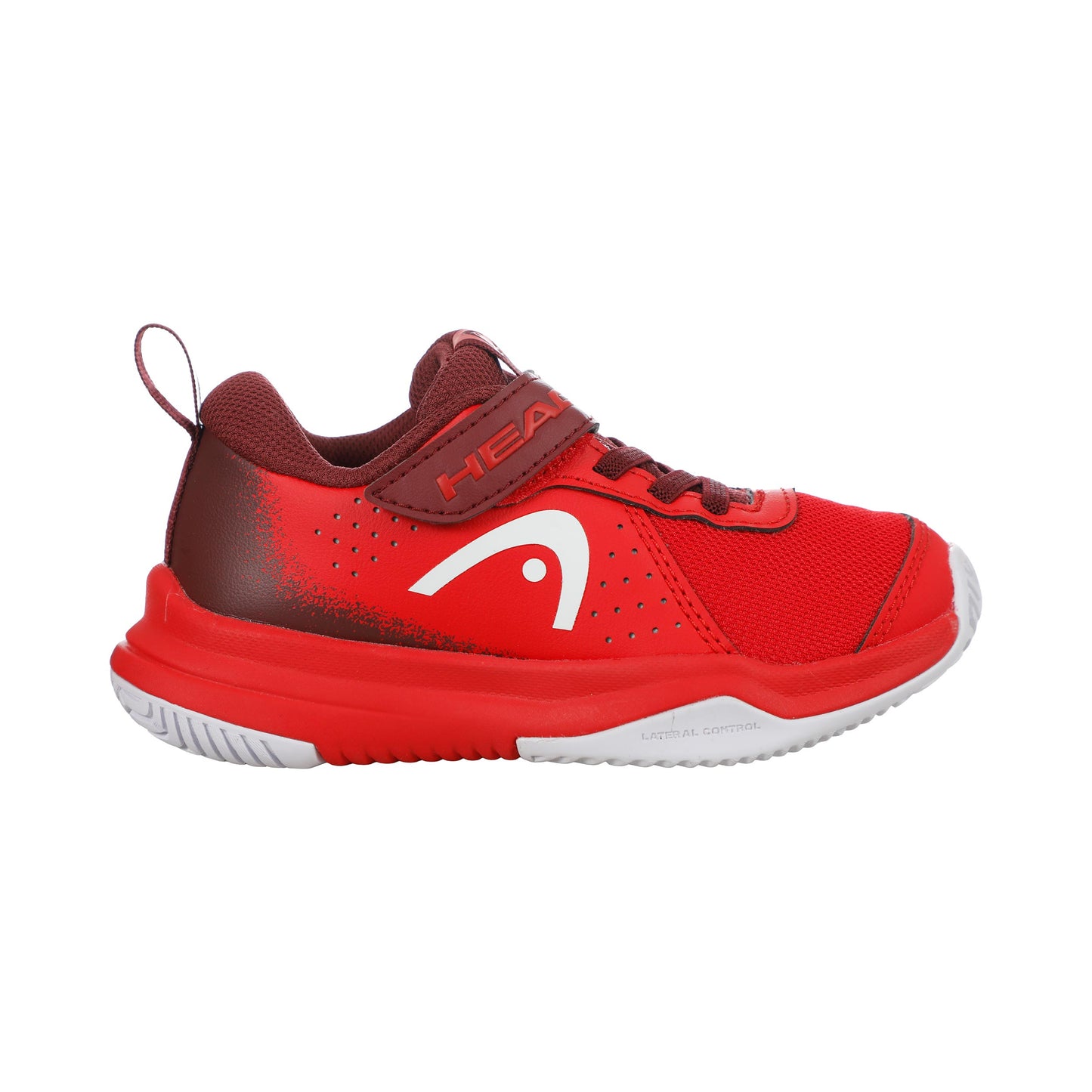 HEAD Sprint Velcro 4.0 Allcourtschuh Kinder-rot, dunkelrot