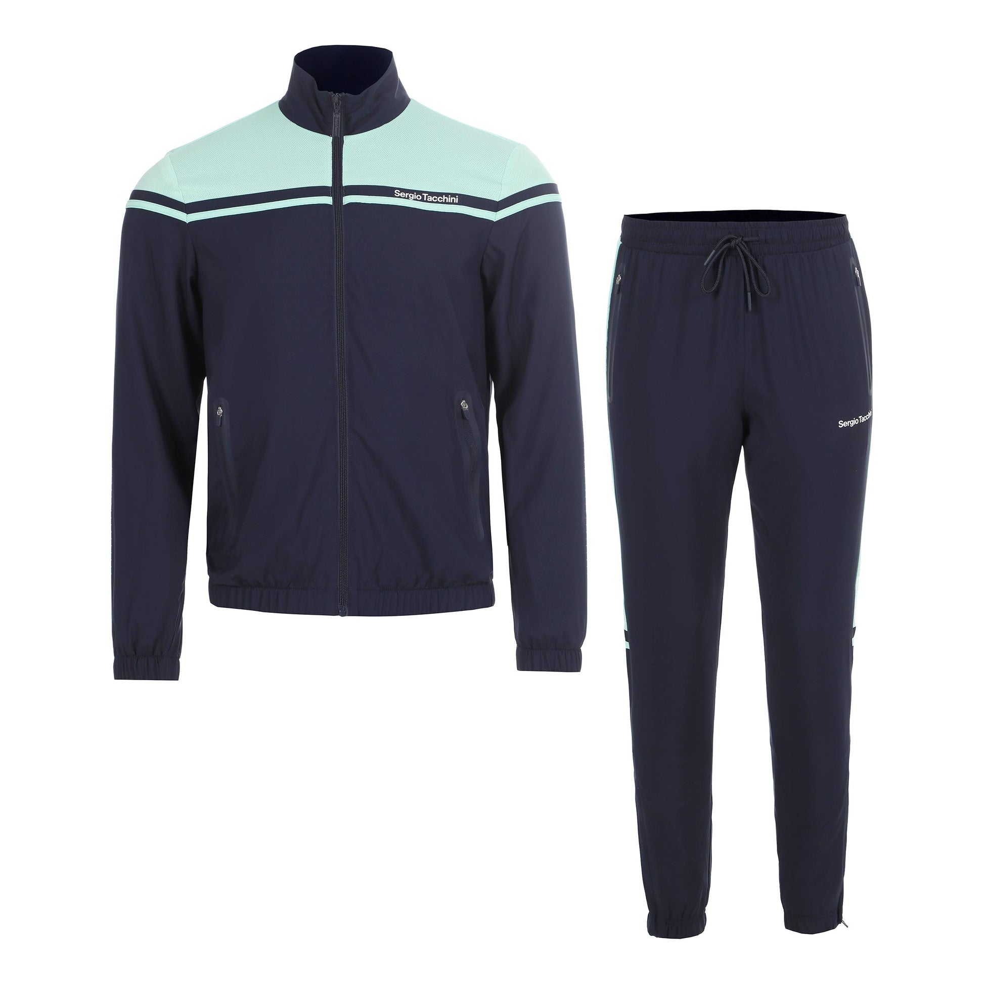 Sergio Tacchini Riflesso Trainingsanzug Herren - dunkelblau, grün