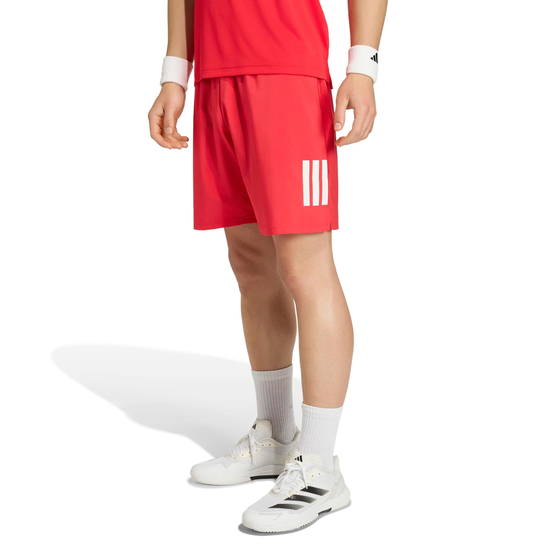 adidas Club 3Stripes 7Inch Shorts Herren - rot, weiß