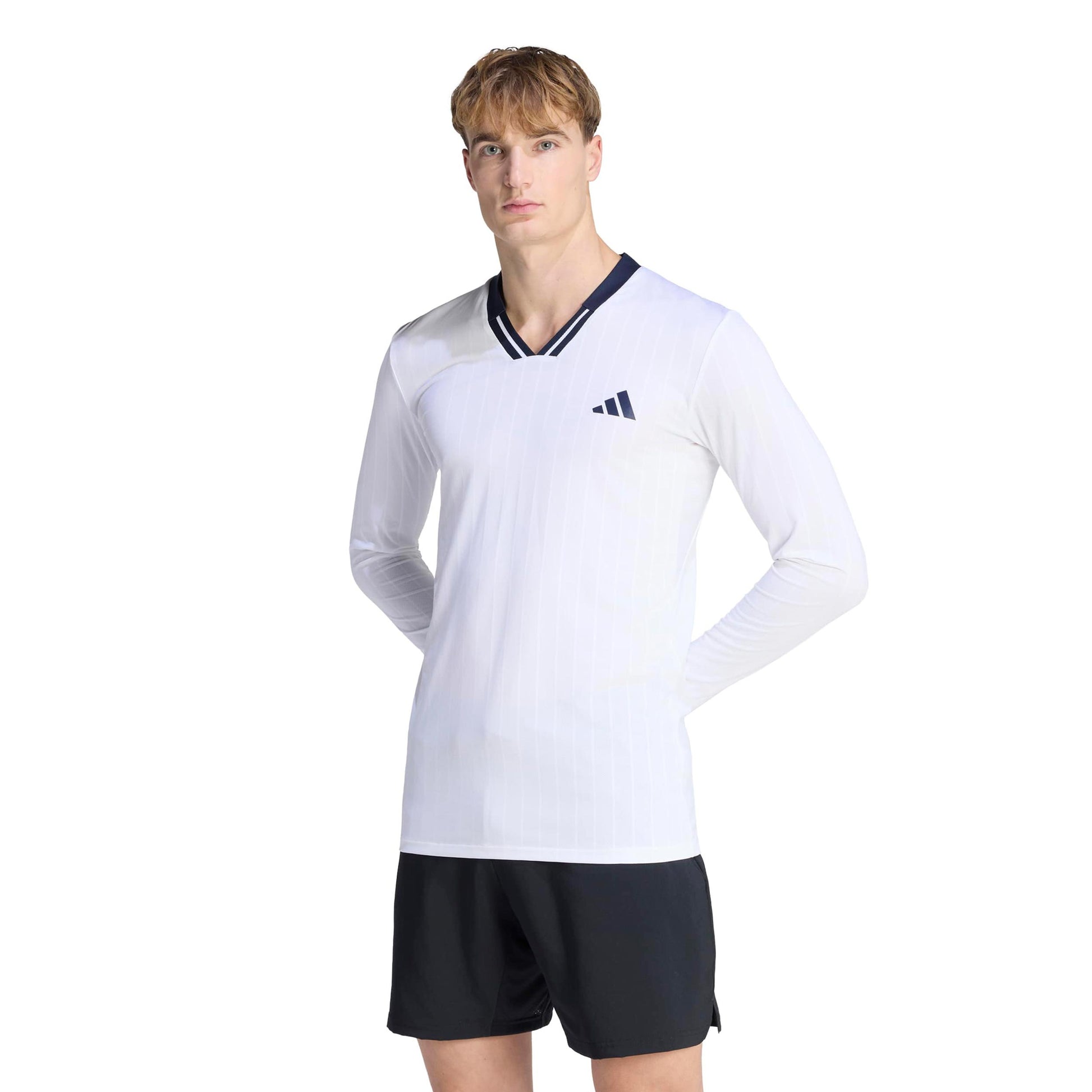 adidas Wow Top Longsleeve Herren - weiß, schwarz