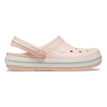Crocband Clog Badelatschen Damen - rosa, weiß